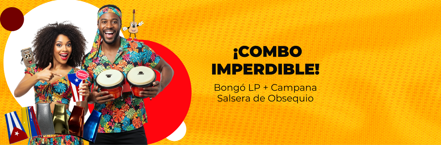 ¡Combo Imperdible! Bongó LP + Campana Salsera de Obsequio