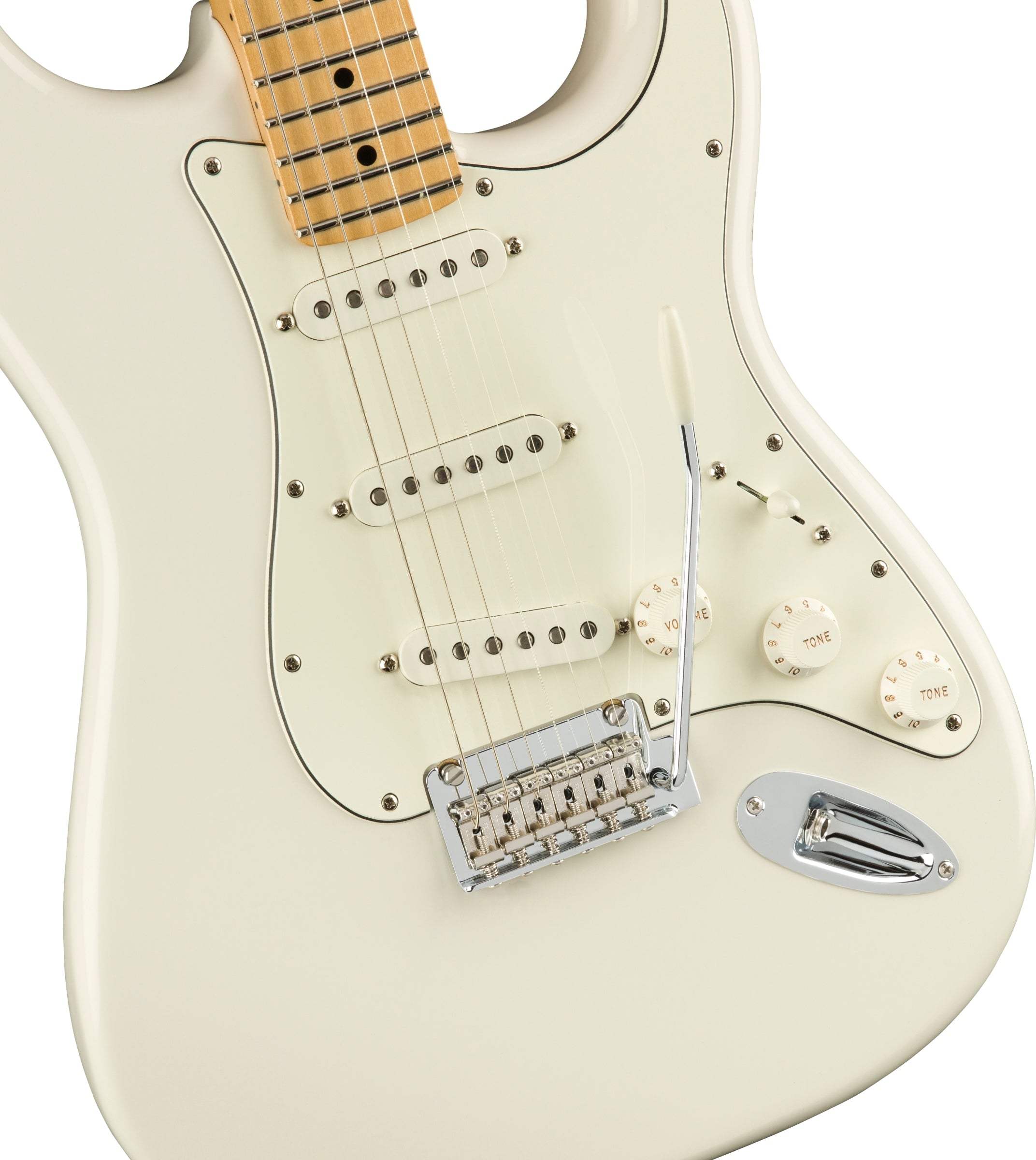 GUITARRA ELECTRICA FENDER MEXICO PLAYER STRATOCASTER BLANCA MOD0144502515 DISAPASÓN EN MAPLE