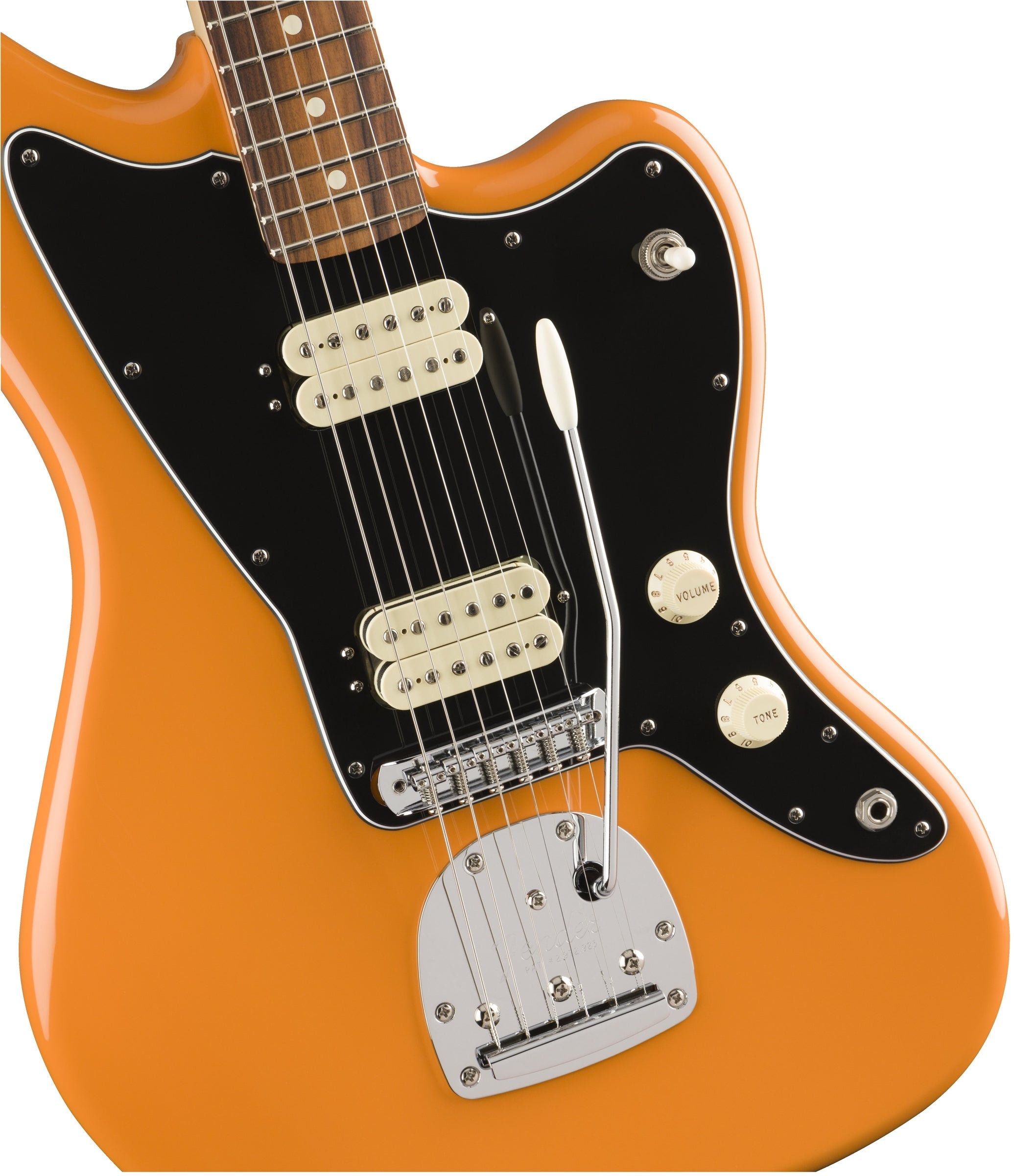 GUITARRA ELECTRICA FENDER MEXICO PLAYER JAZZ MASTER CAP MOD0146903582 NARANJA CAPRI DIAPASON EN PAU FERRO