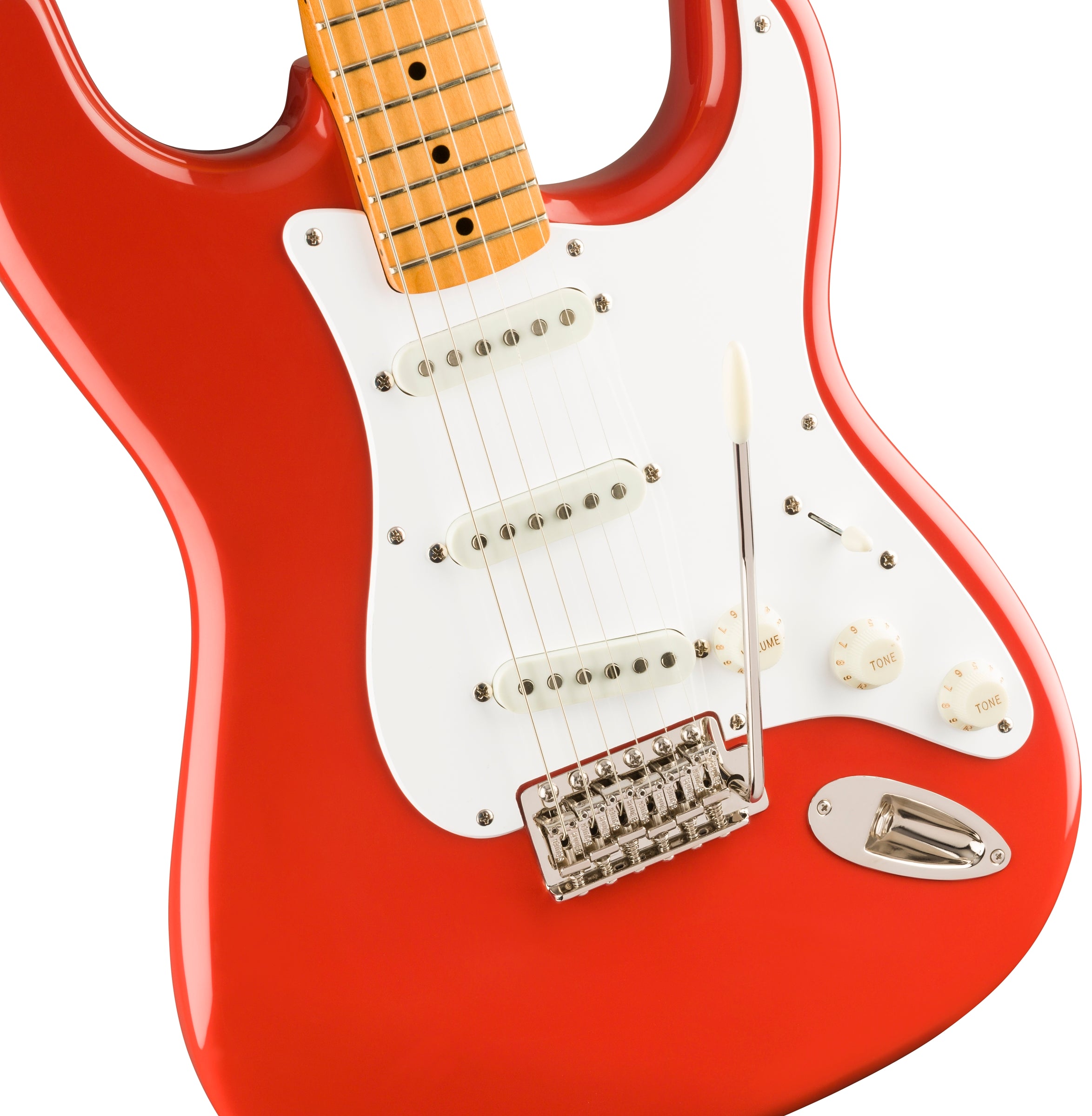 GUITARRA ELECTRICA FENDER SQUIER CLASSIC VIBE 50s STRATOCASTER MOD0374005540 DIAPASON EN MAPLE COLOR ROJO