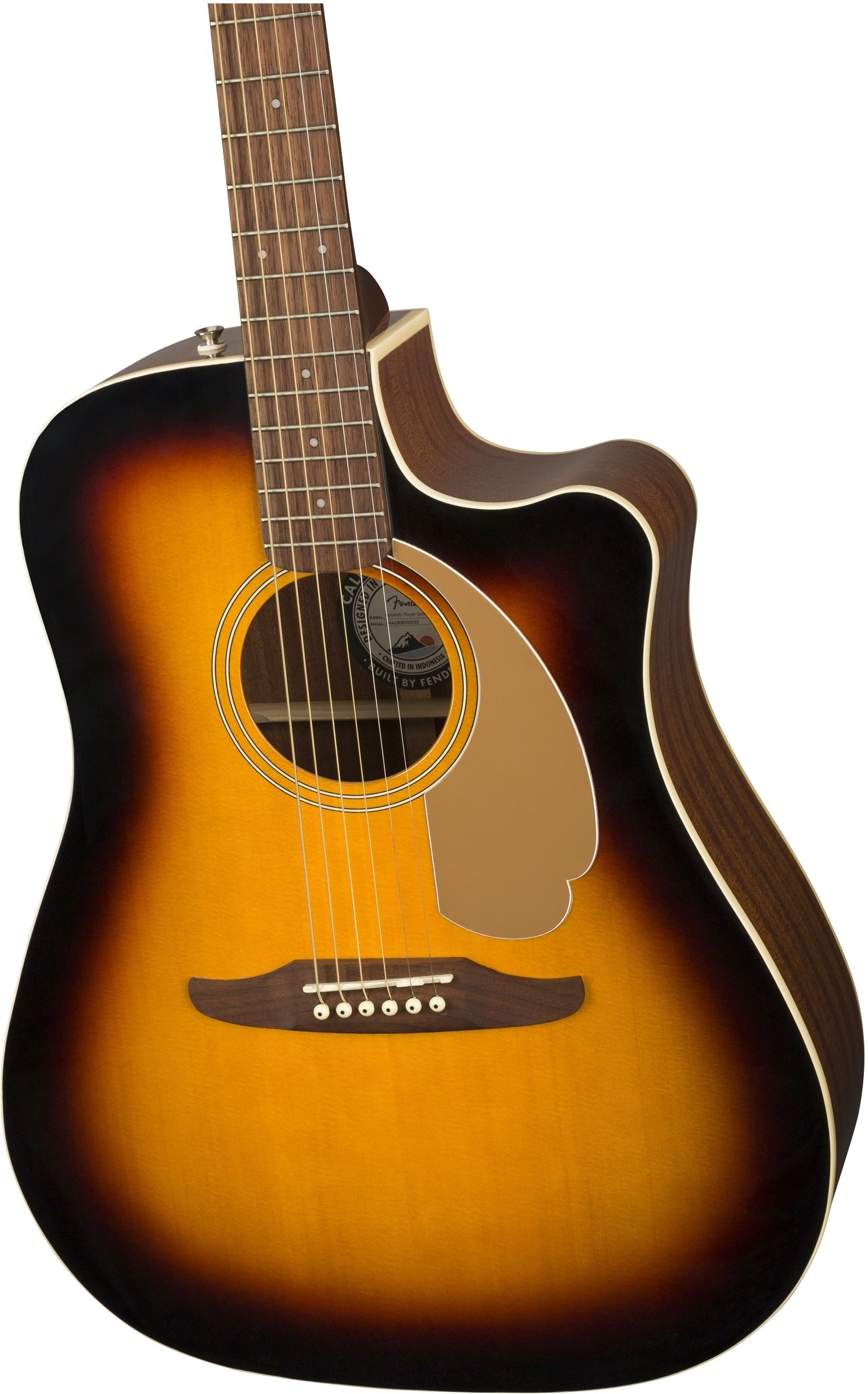 GUITARRA ELECTROACUSTICA FENDER REDONDO PLAYER MOD0970713003 COLOR SUNBURST