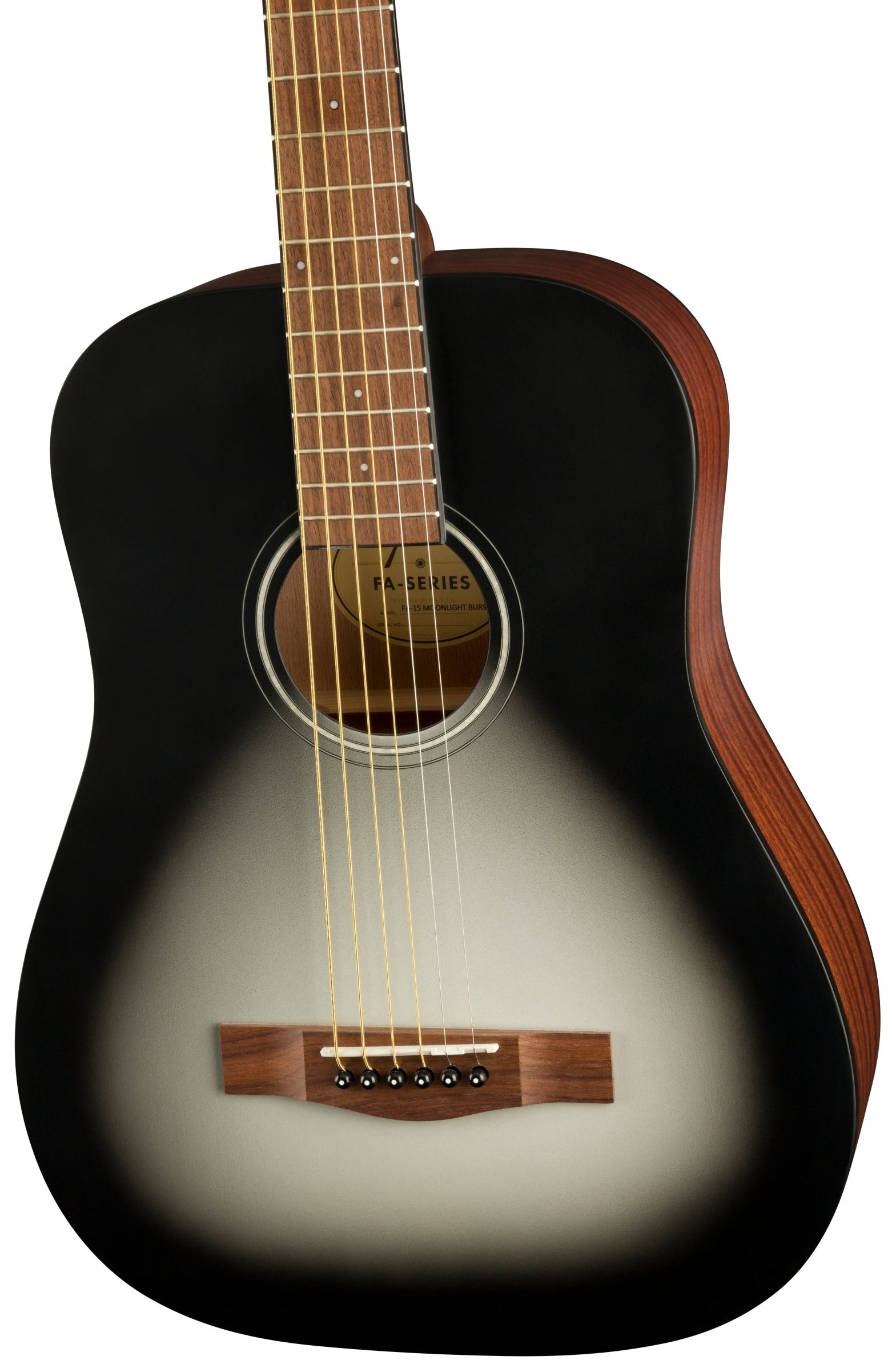 GUITARRA ACUSTICA FENDER FA-15 3/4 MOONLIGHTB MOD0971170135 CON FORRO