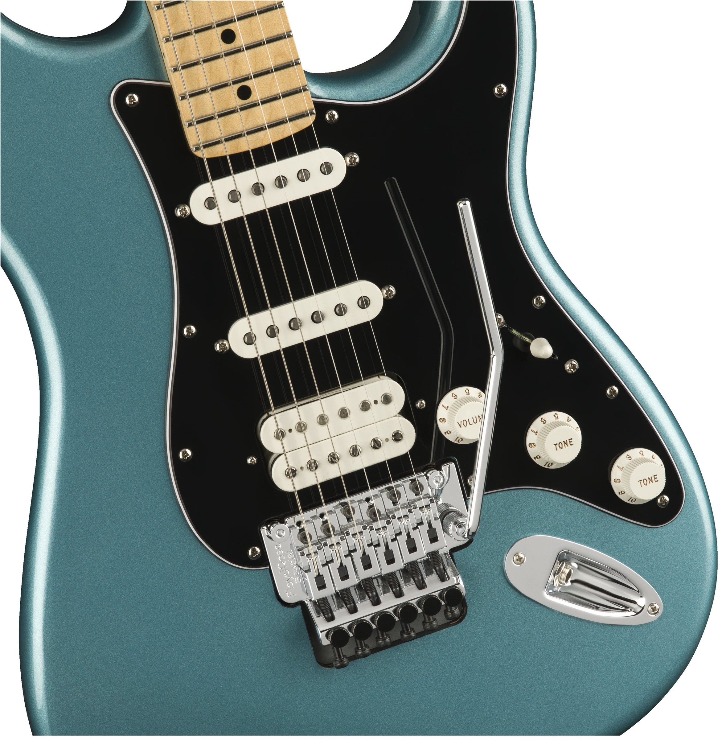 GUITARRA ELECTRICA FENDER MEXICO PLAYER STRATOCASTER FLOYD ROSE HSS MOD1149402513 DIAPASON EN MAPLE, COLOR AZUL