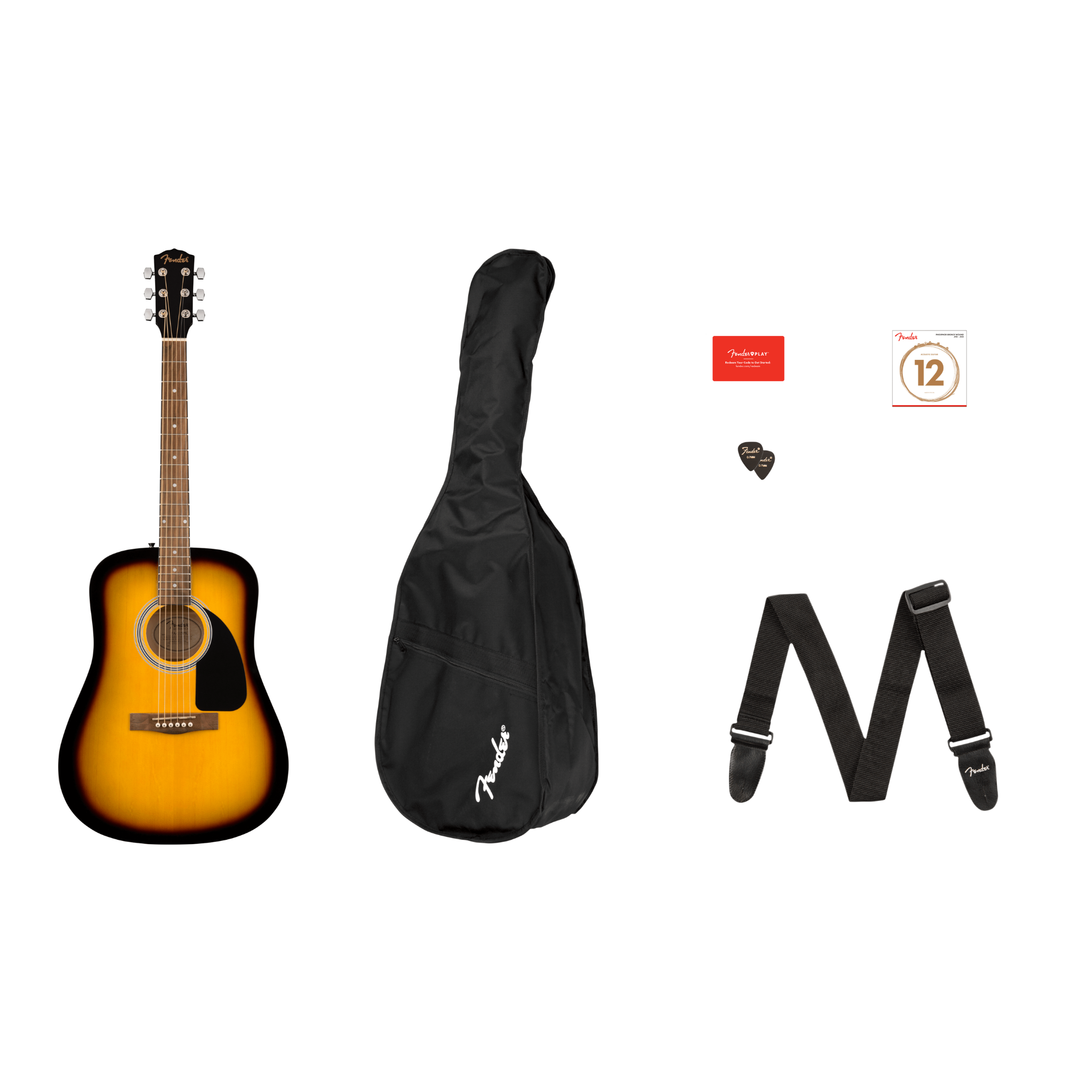 COMBO GUITARRA ACUSTICA FENDER FA-115 SUNBURST FOLK MOD0971210532