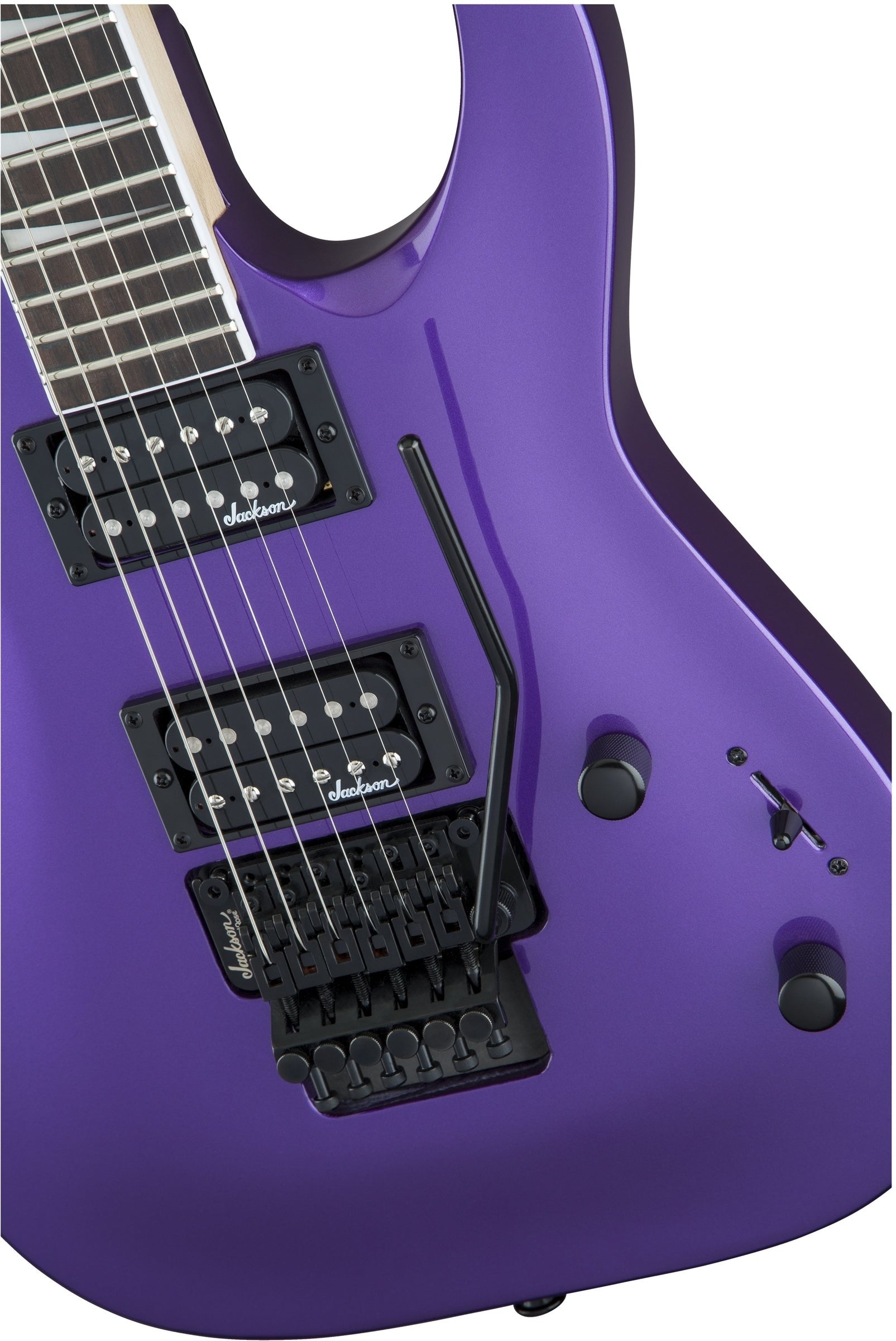 GUITARRA ELECTRICA JACKSON JS32 DINKY MOD2910238552 EN COLOR PURPURA,CON PUENTE FLOYD ROSE