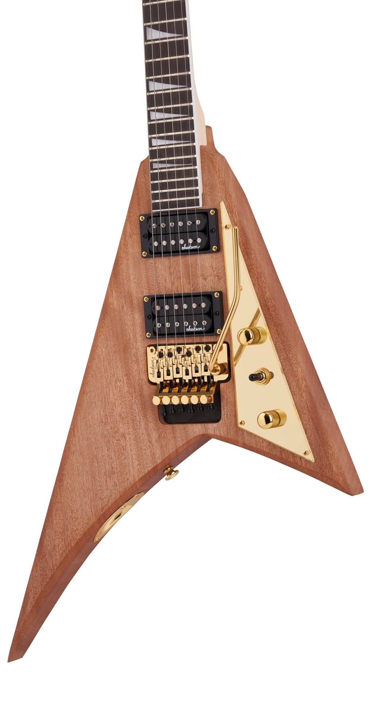 GUITARRA ELECTRICA JACKSON JS32 RHOADS MOD2919804557 EN COLOR NATURAL/DORADA, CON PUENTE FLOYD ROSE