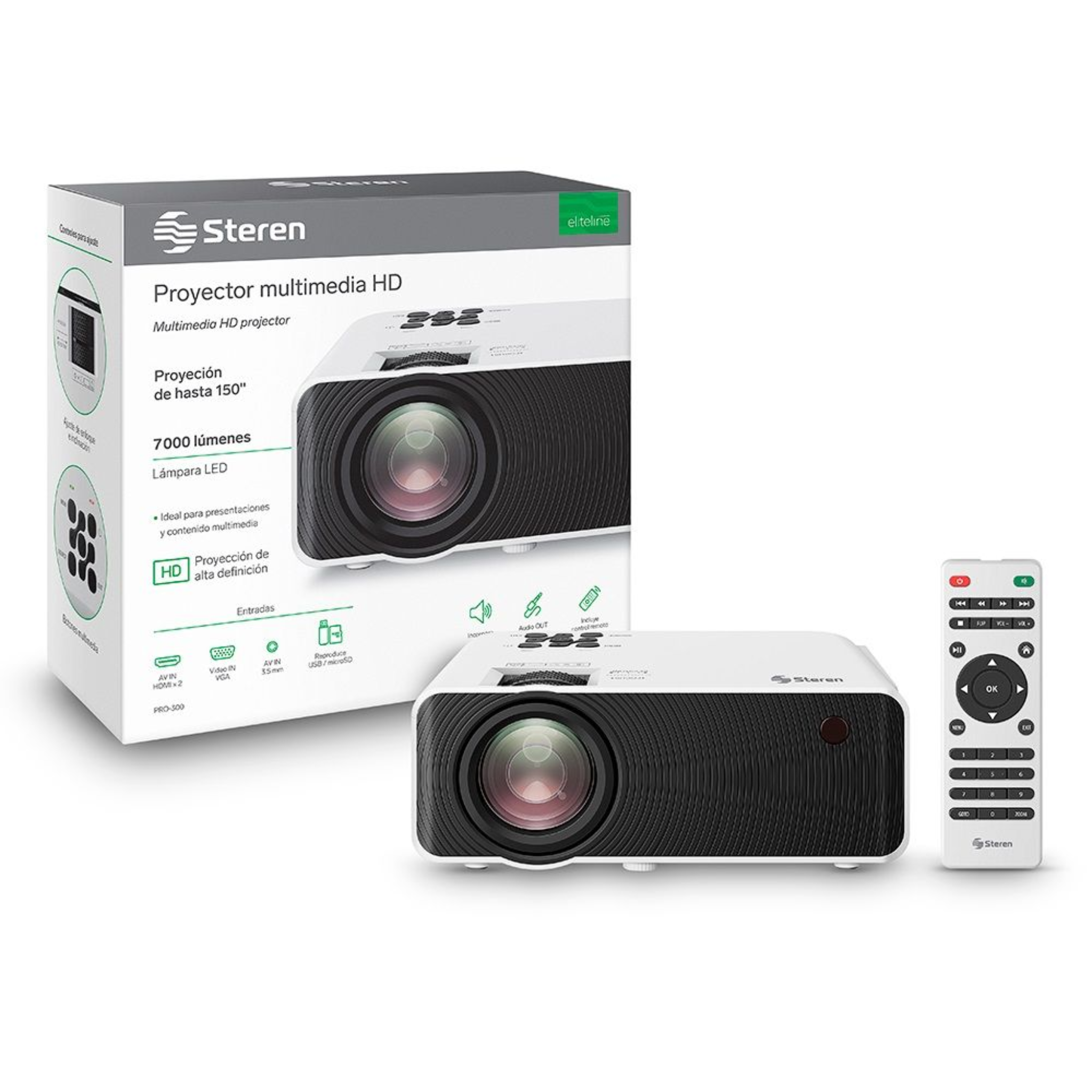 VIDEO BEAM STEREN PRO-300 HD 7000 LUMENE