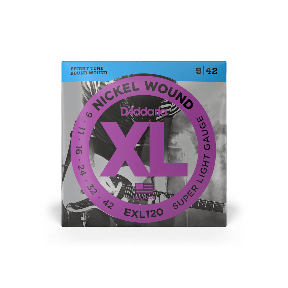 CUERDAS D"ADDARIO EXL 120 XL 9-42 PARA GUITARRA ELÉCTRICA