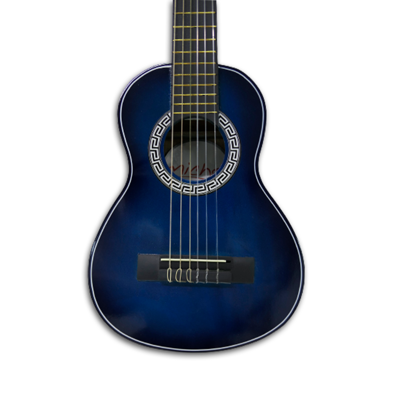 GUITARRA ACUSTICA MICHE PARA NIÑO 29" EN COLOR AZUL