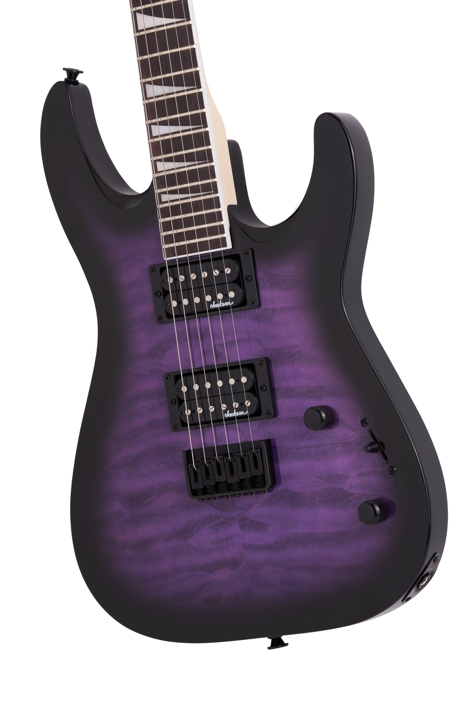 GUITARRA ELECTRICA JACKSON JS32Q DKA HT ARCH TOP DINKY MOD2918809592 EN COLOR MORADA