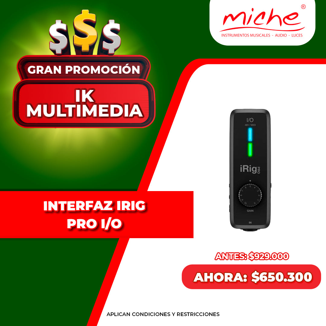 INTERFAZ IRIG PRO I/O PROMO DIAS IK