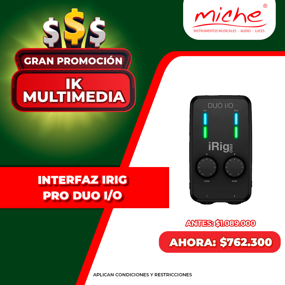 INTERFAZ IRIG PRO DUO I/O PROMO DIAS IK
