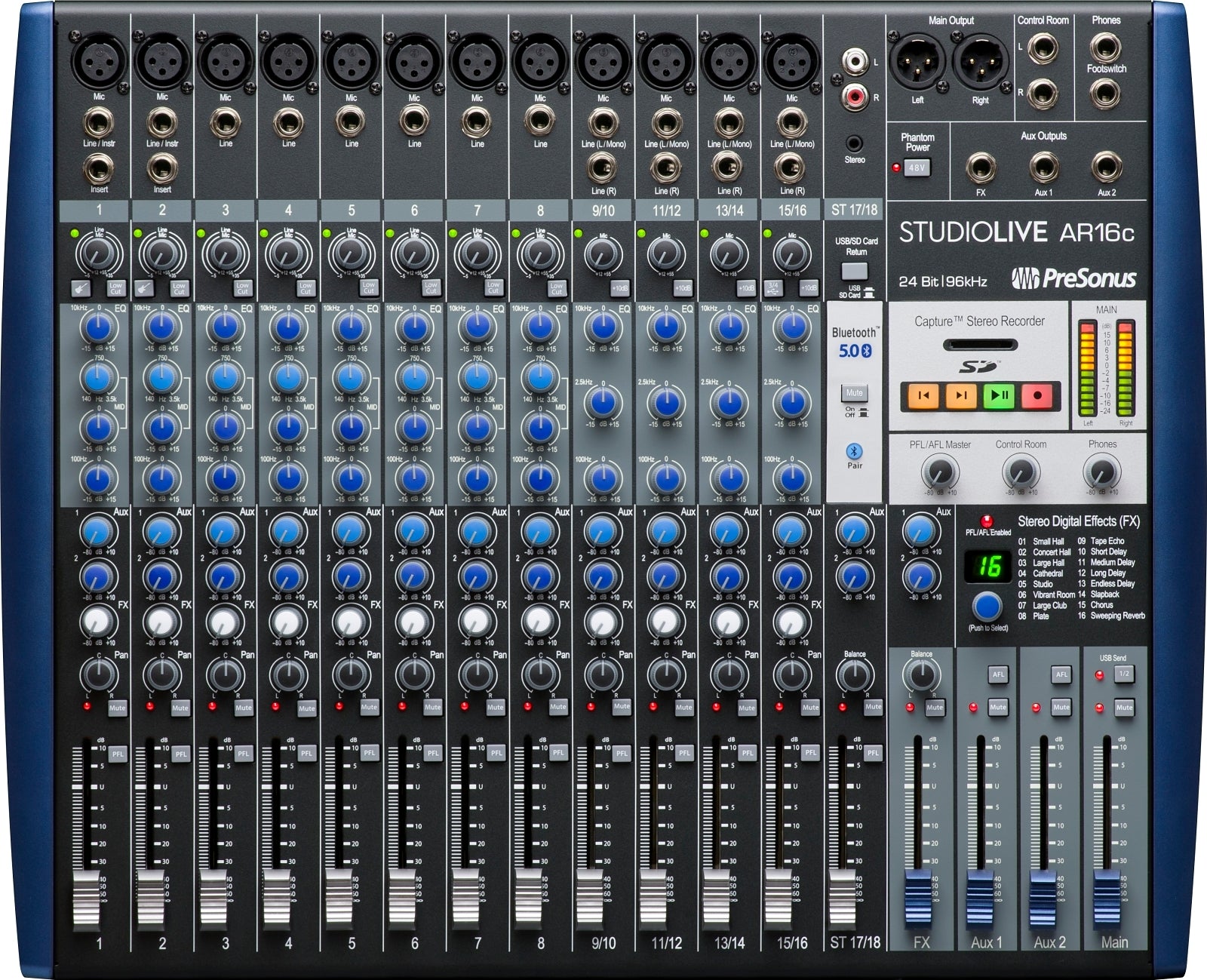 MIXER PRESONUS STUDIOLIVE AR16C