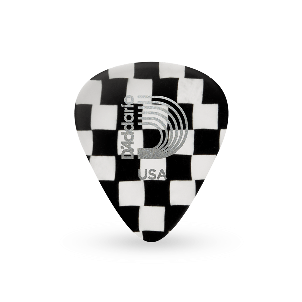 PICK D"ADDARIO CELULOIDE CHCKRBRD MEDIUM
