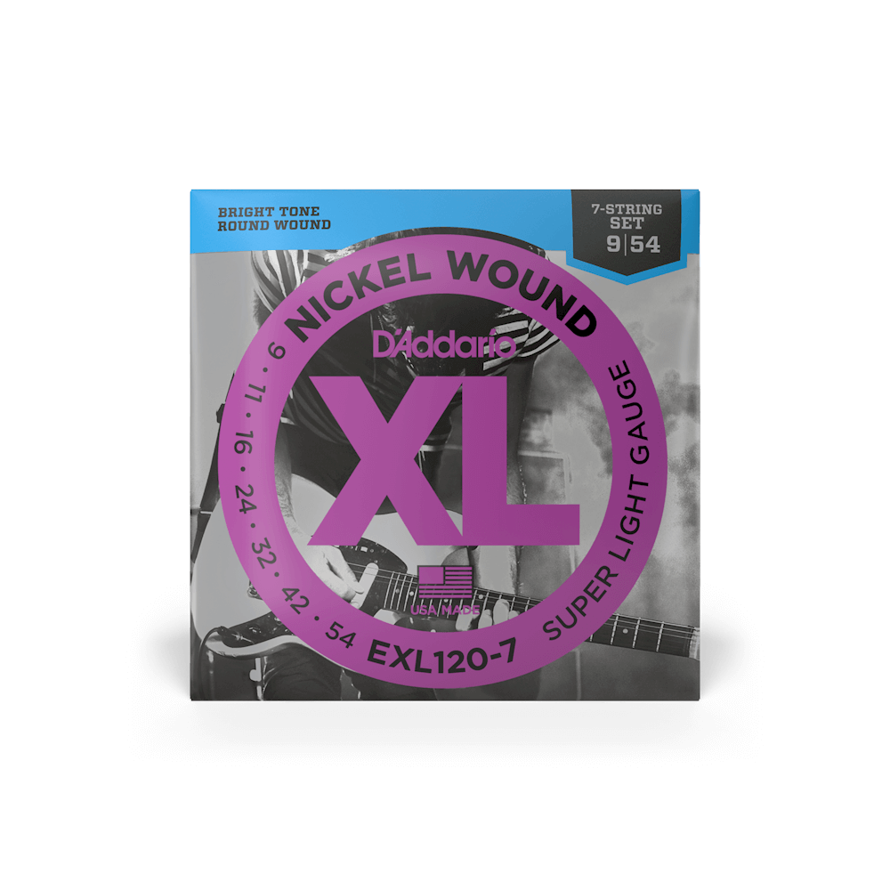 CUERDAS D"ADDARIO ELX120-7 XL PARA GUITARRA ELÉCTRICA