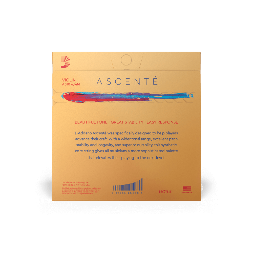 CUERDAS PARA VIOLÍN ASCENTE 4/4 MED