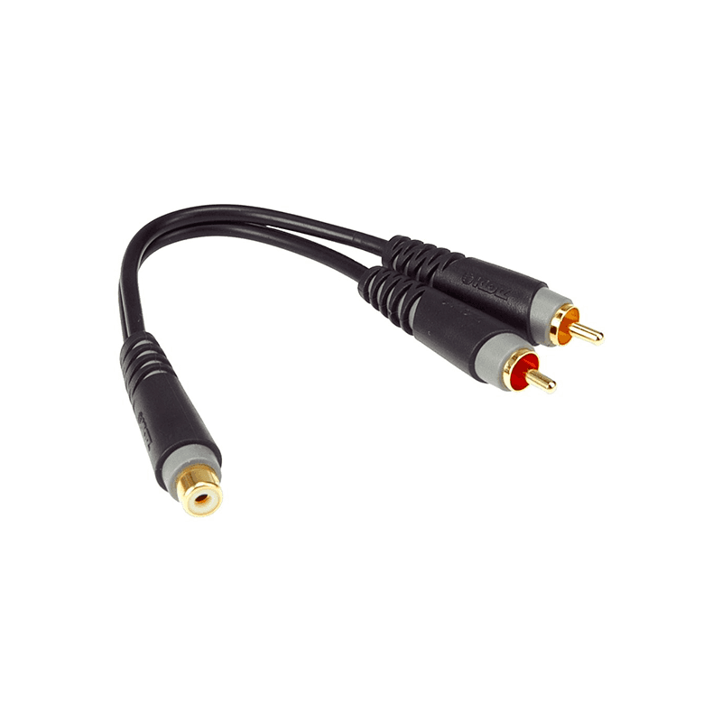 ADAPTADOR KLOTZ AYU-8 1 RCA HEMBRA X 2RCA MACHO PROMOCIÓN