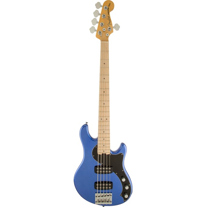BAJO 5 CUERDAS FENDER AMERICAN STANDAR DIMENSION BASS AZUL MOD0191702773 DIAPASÓN DE MAPLE