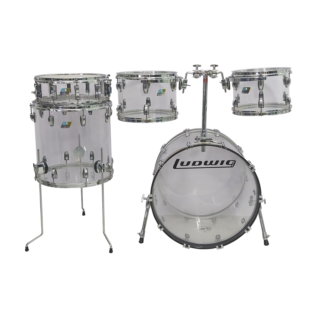 BATERÍA LUDWIG VISTALITE 5 PIEZAS CLEAR