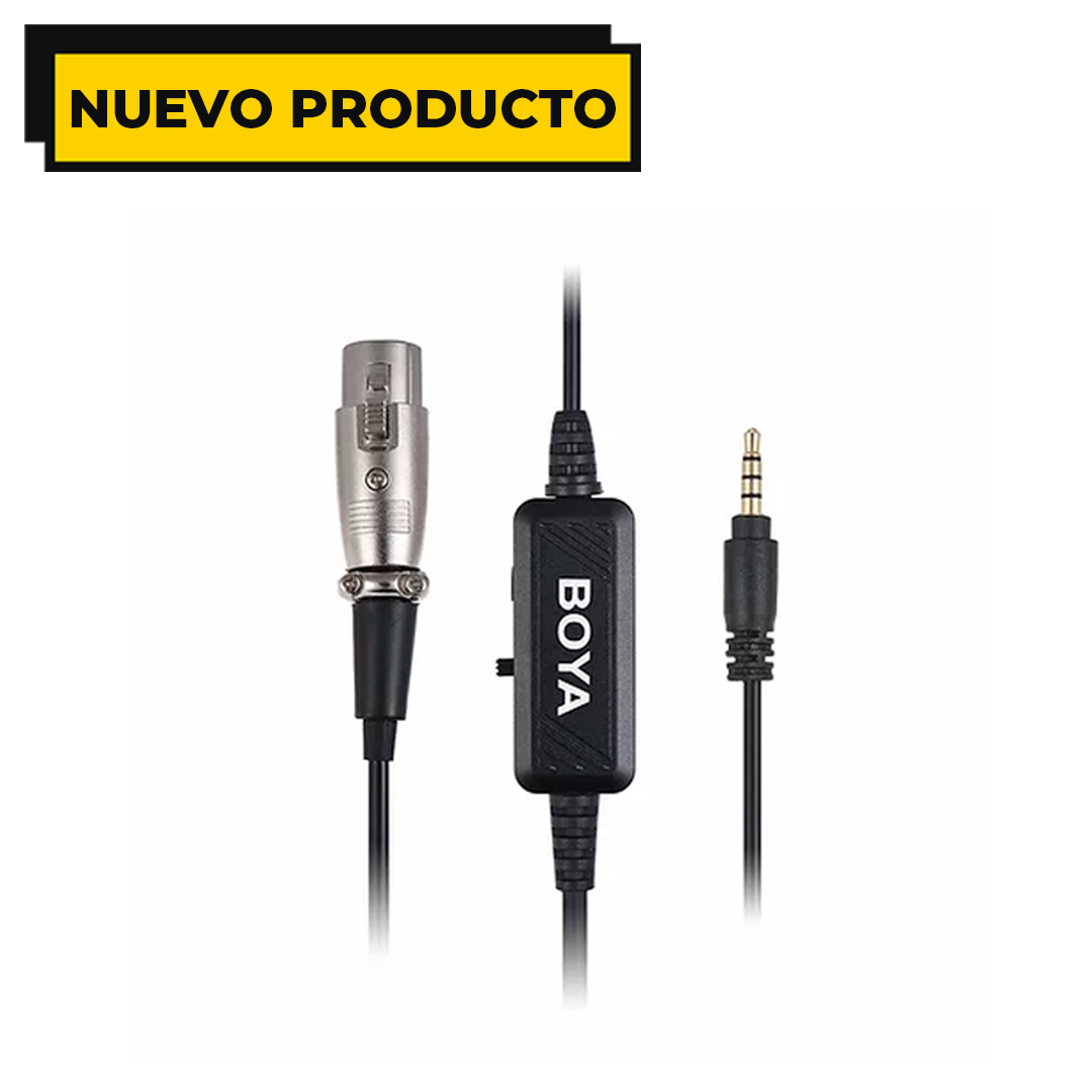 CABLE MICRÓFONO BOYA BY-BCAB6 3.5MM XLR