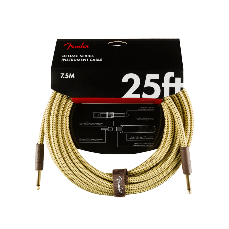 CABLE LINEA FENDER DELUXE 7.5MT GUIT ORO