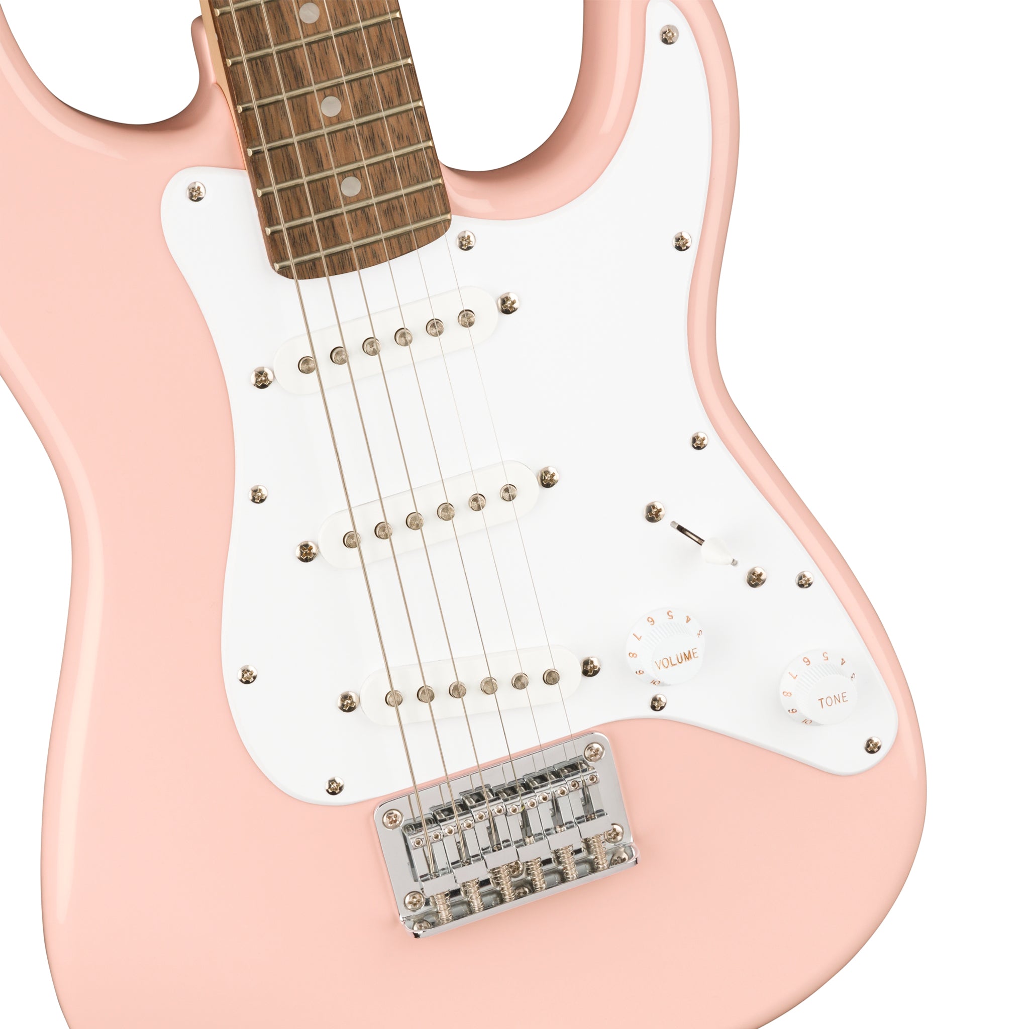 GUITARRA ELECTRICA FENDER SQUIER MINI STRATOCASTER V2 ROSA