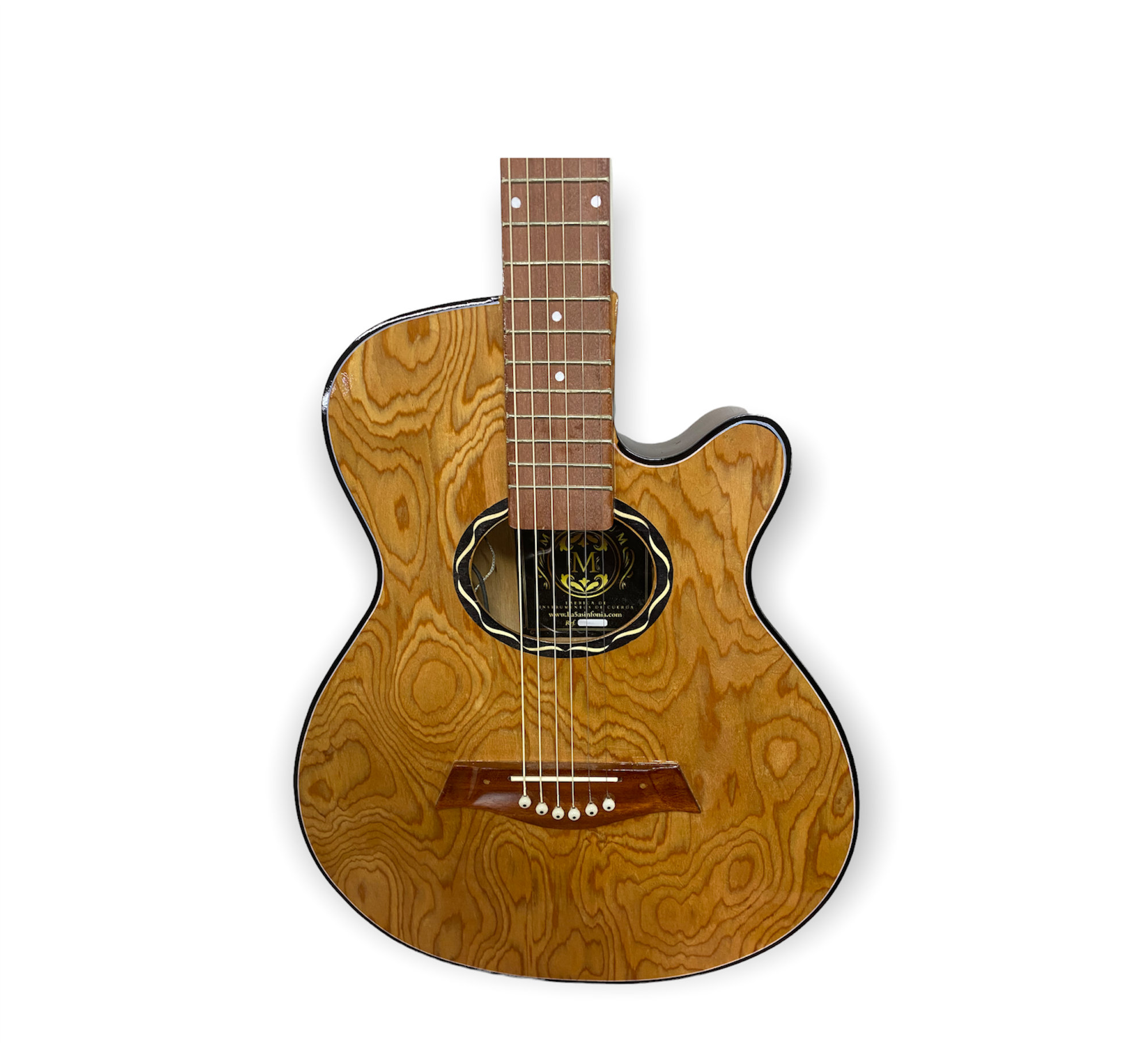 GUITARRA ELECTROACUSTICA MILENIUM MINIFOLK CAOBA
