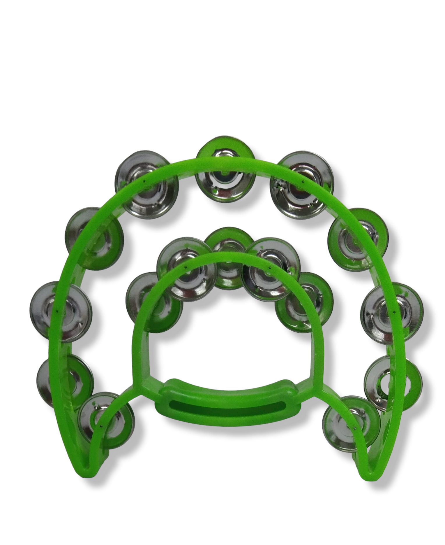 PANDERETA MICHE MEDIA LUNA VERDE FOSFORECENTE