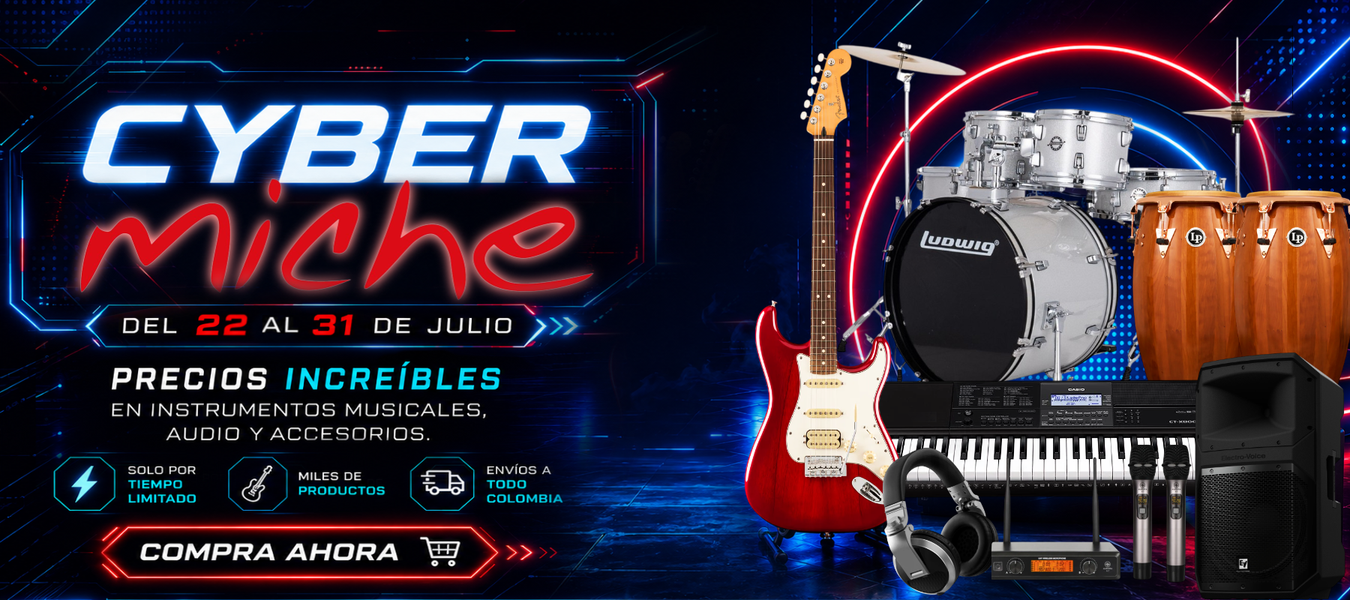 ¡Cyber miche! Precios Increíbles en instrumentos y equipos de audio
