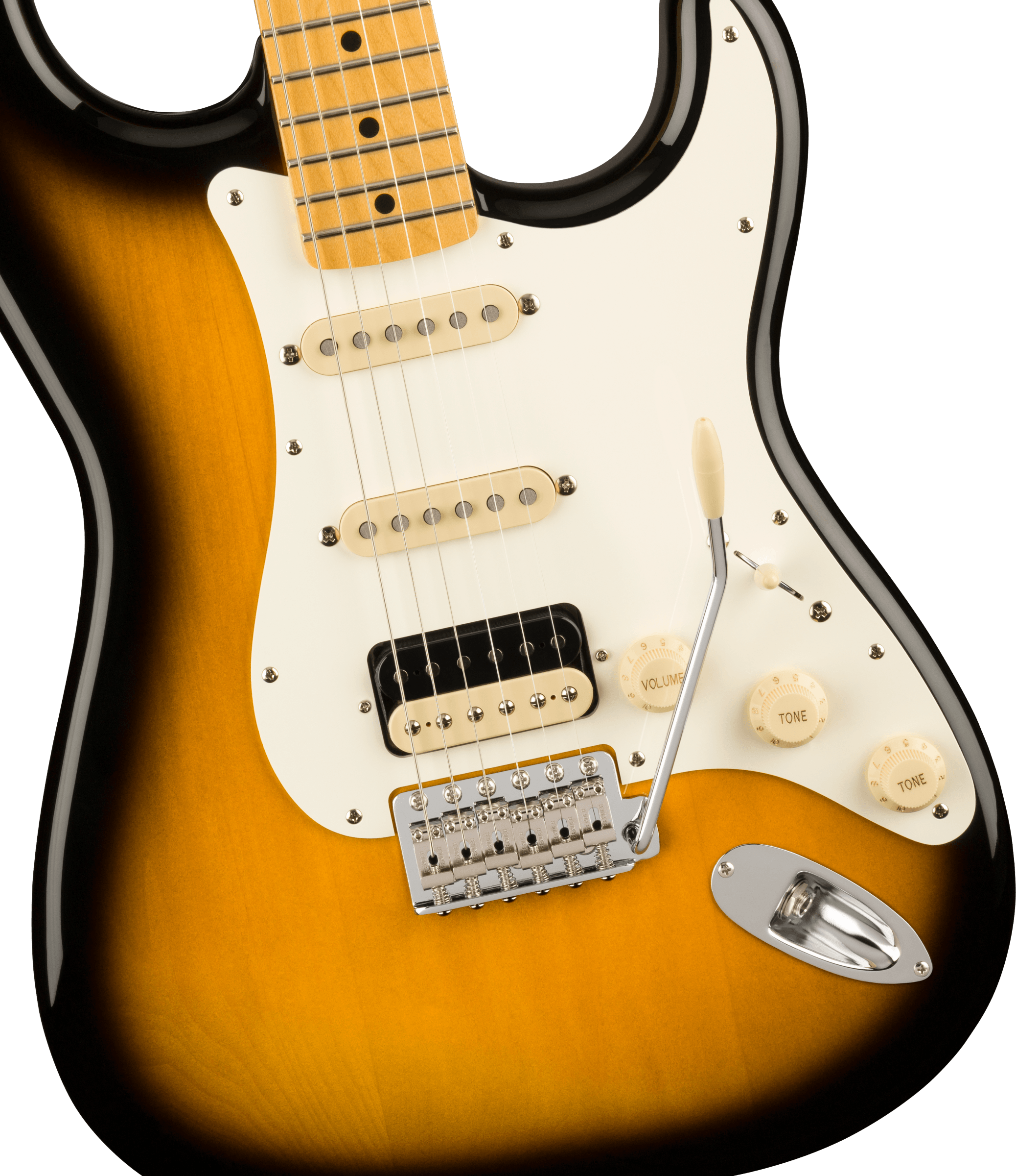 GUITARRA ELECTRICA FENDER STRATOCASTER HSS DE LOS AÑOS 50 MODIFICADA DE JV MOD0251802303 DIAPASON EN MAPLE