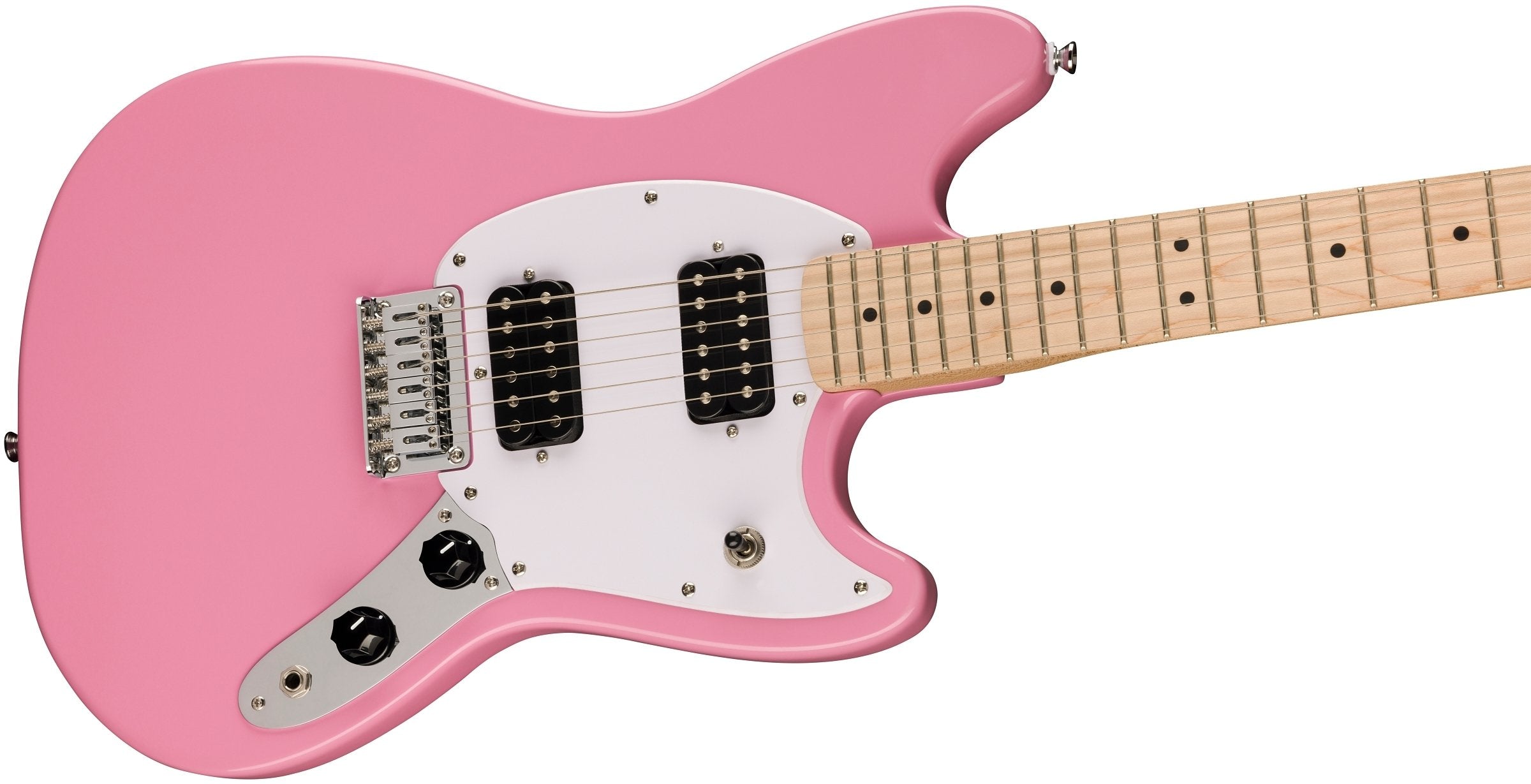 GUITARRA ELECTRICA SQUIER SONIC MUSTANG ROSADO MAPLE HH
