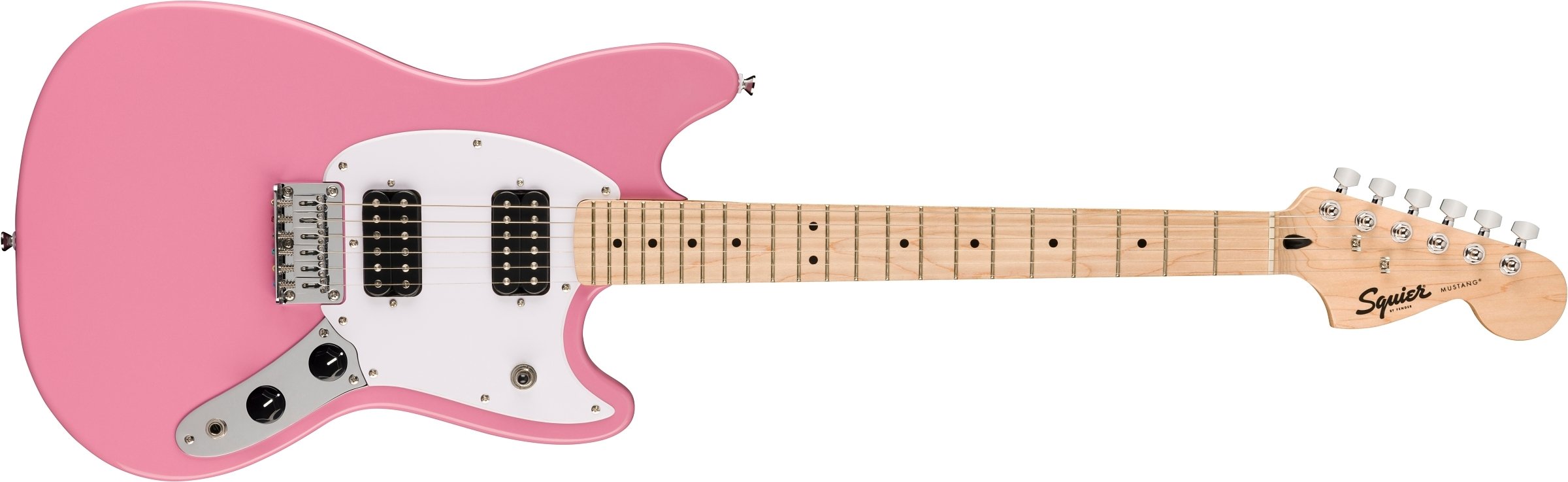 GUITARRA ELECTRICA SQUIER SONIC MUSTANG ROSADO MAPLE HH