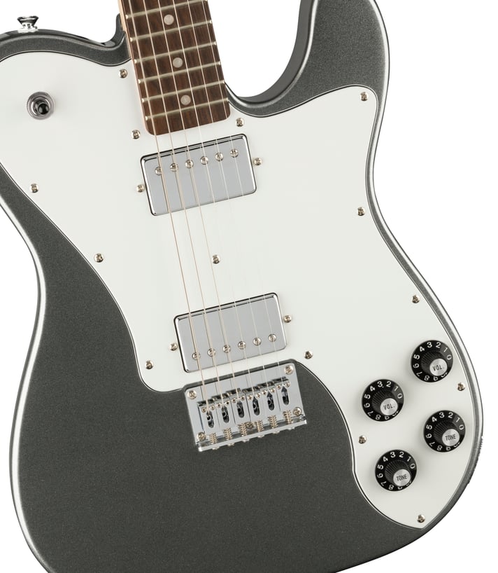 GUITARRA ELECTRICA SQUIER AFF TELE DLX GRIS LAUR HH
