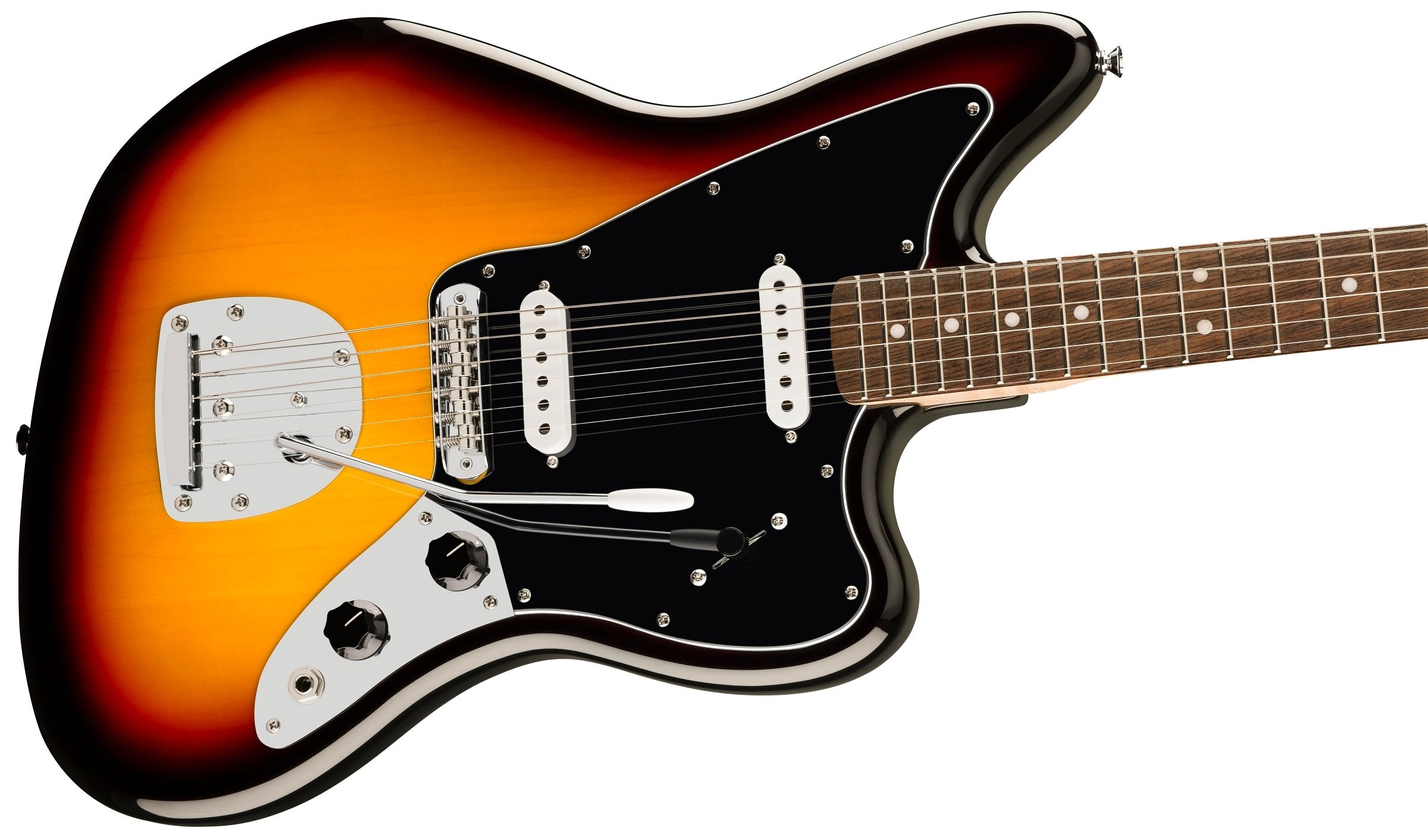 GUITARRA ELECTRICA SQUIER AFF JAGUAR SUNBURST LAUR