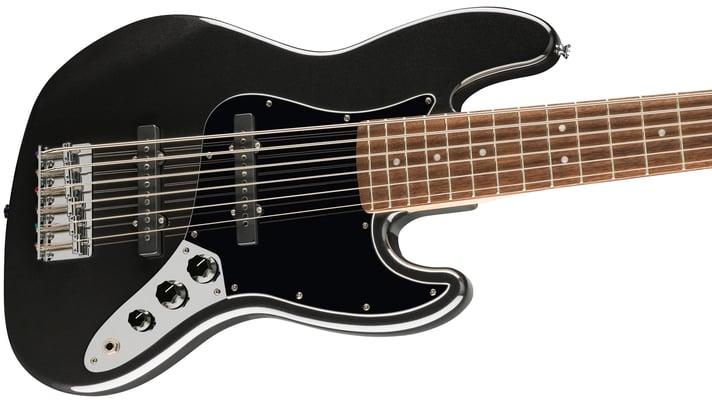 BAJO ELECTRICO SQUIER AFF JAZZ NEGRO/MTL LAUR 6 CUERDAS