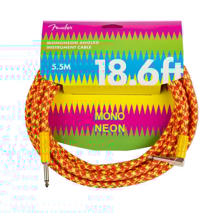 CABLE LINEA FENDER ORIGINAL 5.5 MTS M/NEON NARANJA