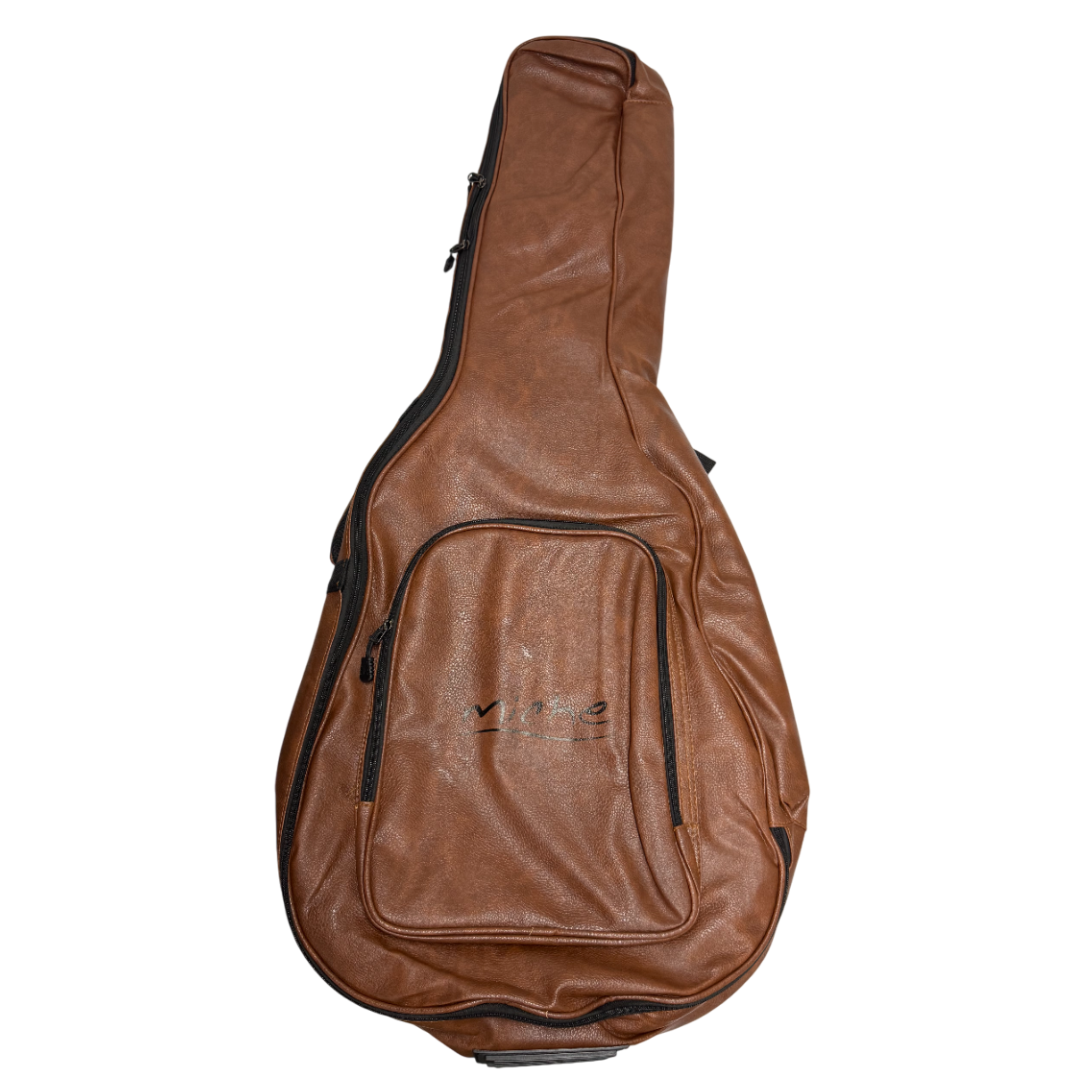 FORRO MICHE PARA GUITARRA AB89 CUERO MARRON 40" MARCADO