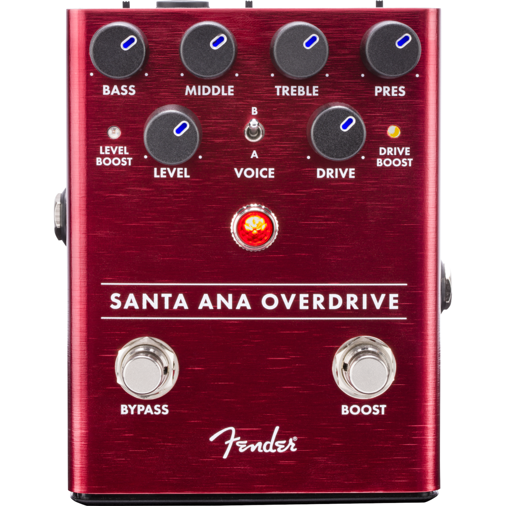 PEDAL DE GUITARRA FENDER SANTA ANA OVERDRIVE ROJO MOD0234533000
