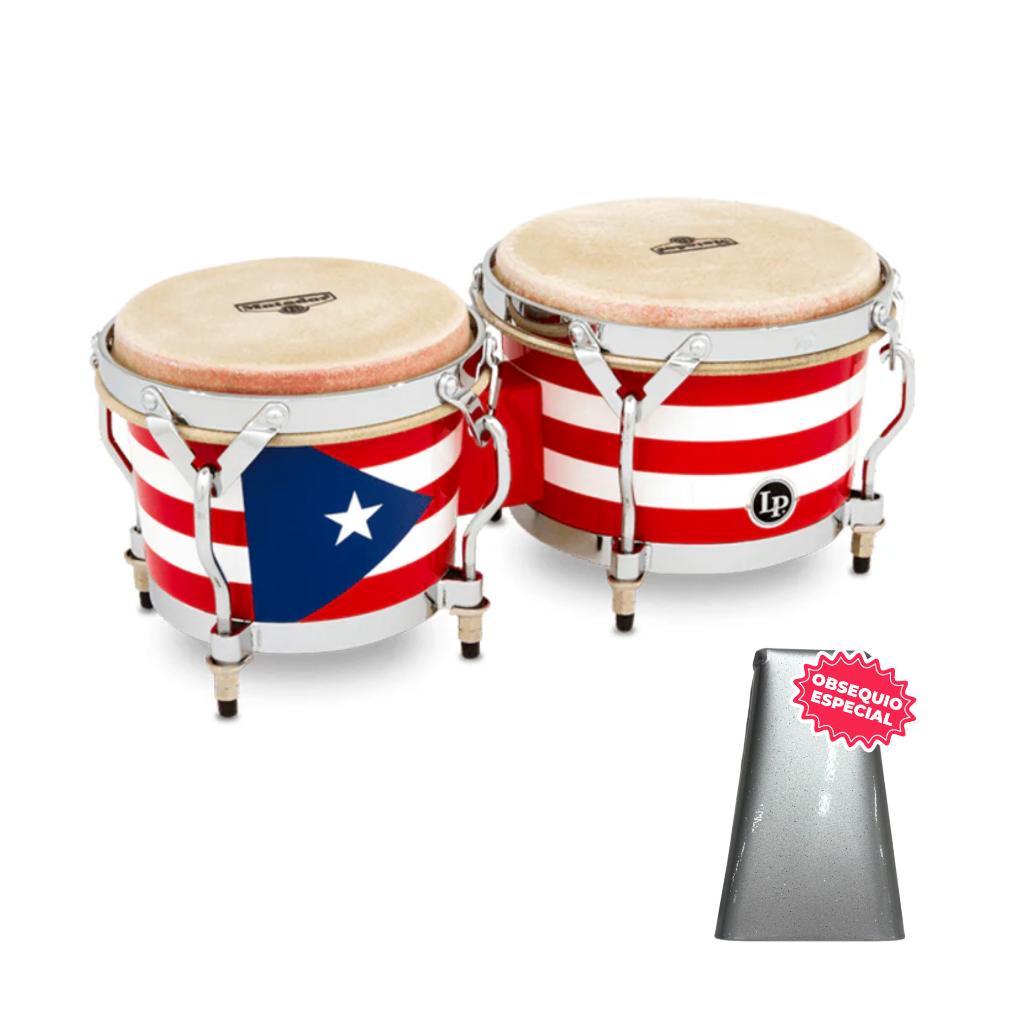 BONGO LP MATADOR PUERTO RICO M201-PR INCLUYE CAMPANA SALSERA GRANDE