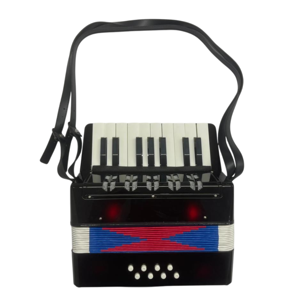 ACORDEON MPRO M-17K8B PARA NINOS NEGRO