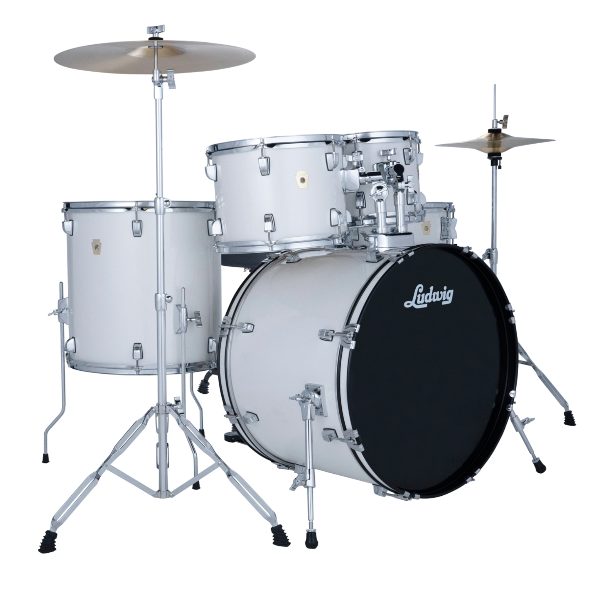 BATERIA LUDWIG ACCENT DRIVE 5 PIEZAS BLANCO L