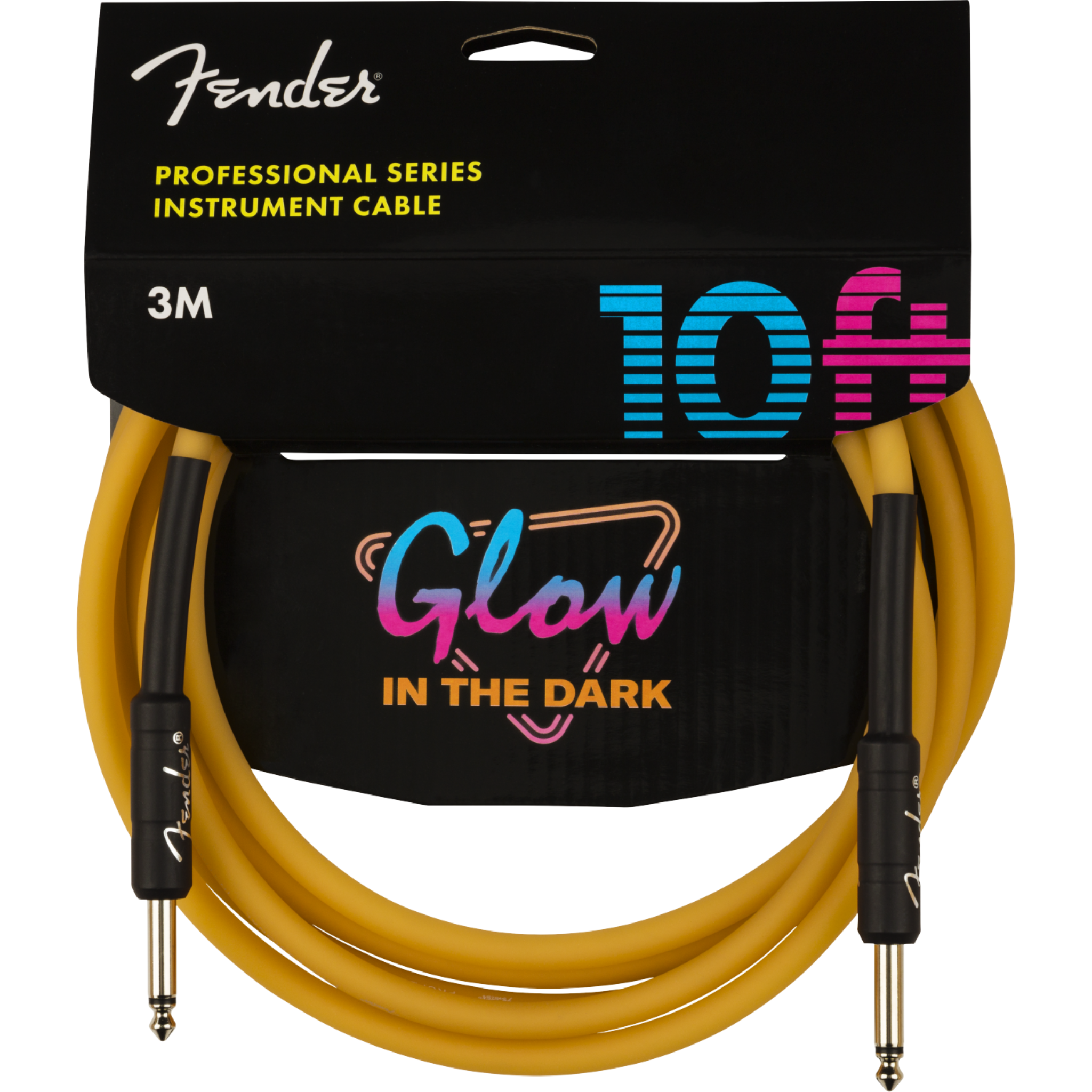 CABLE LINEA FENDER GLOW PROFESIONAL 3 MTS NARANJA MOD0990810113