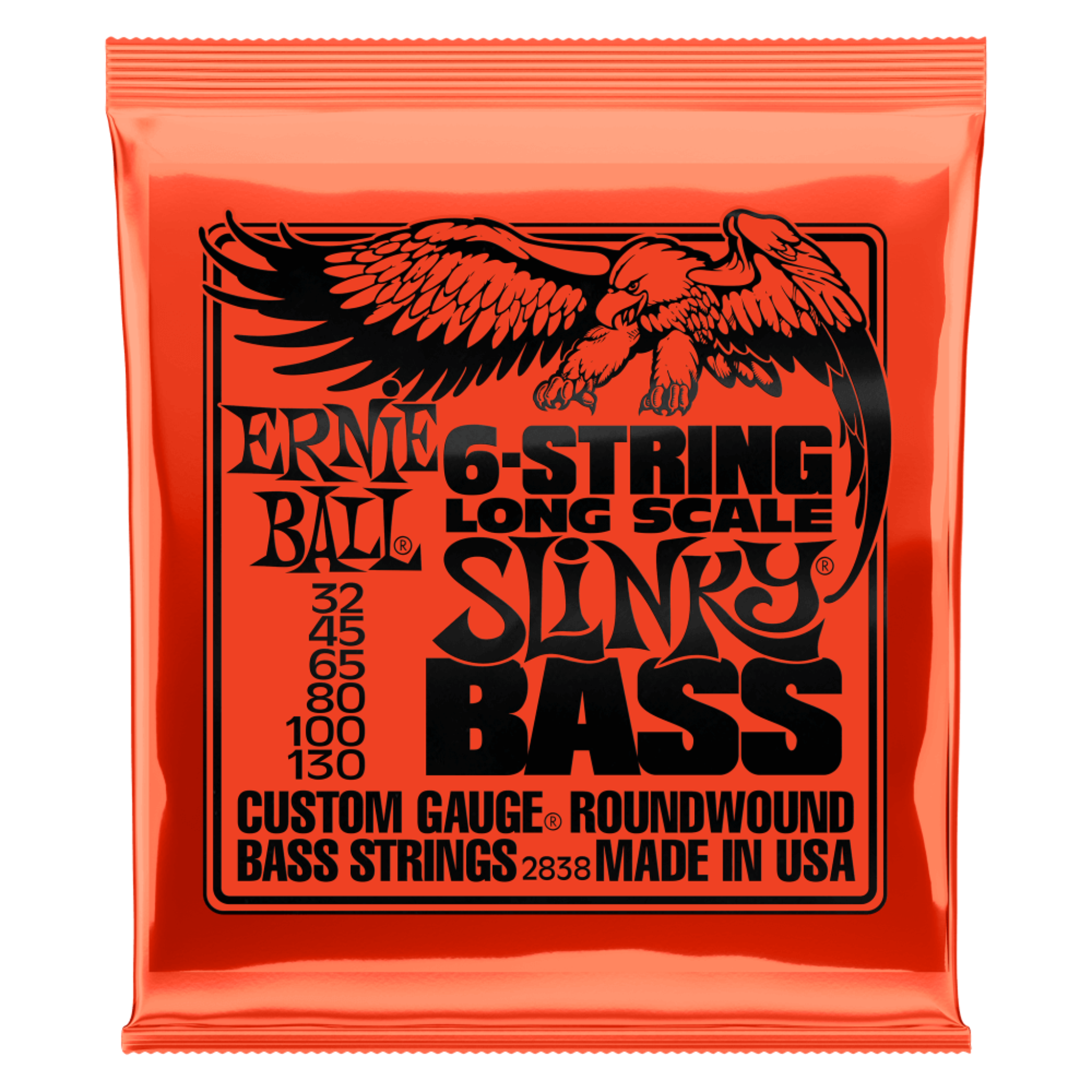 CUERDAS PARA BAJO 6C ERNIE BALL 2838 LONG-S NC