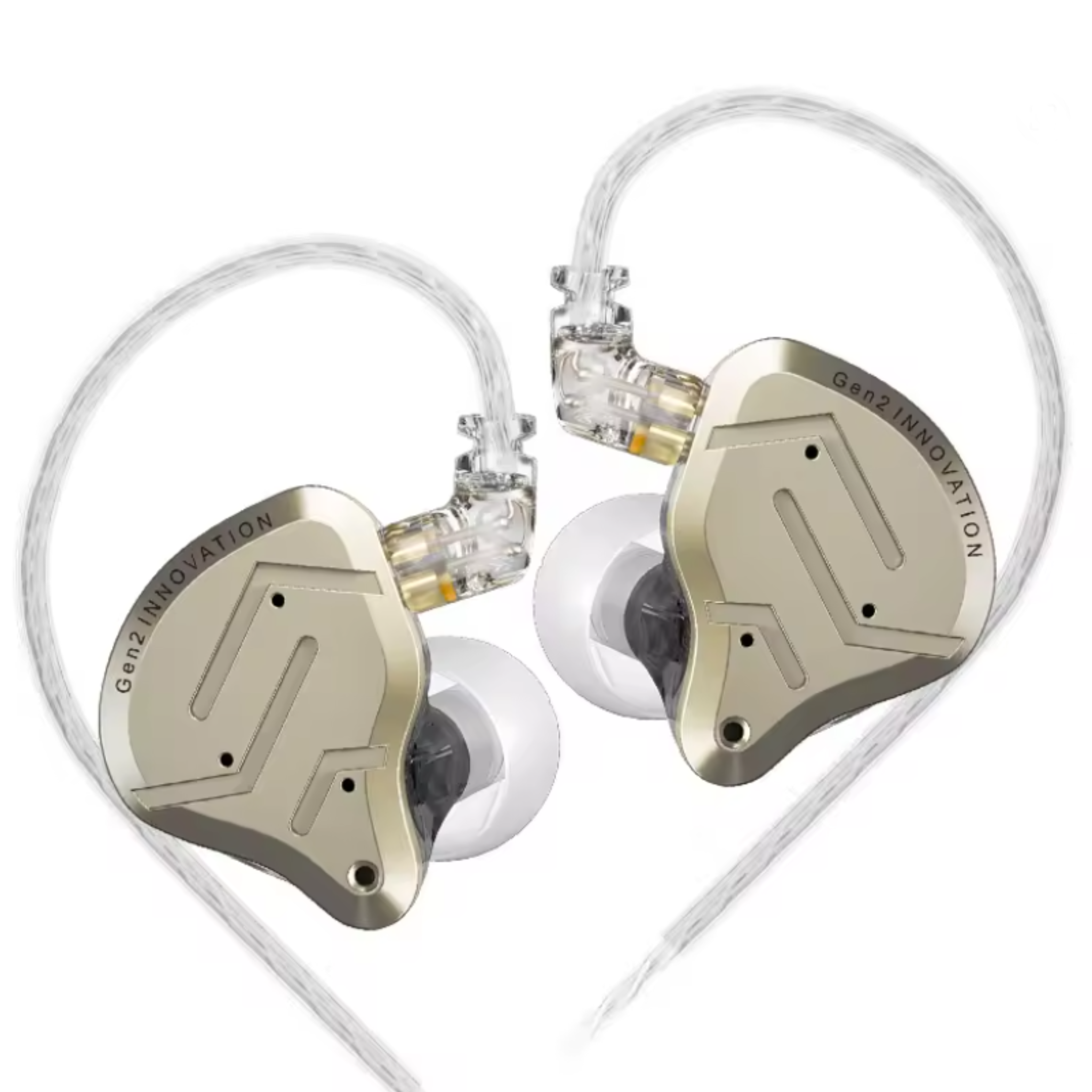 AURICULAR KZ ZSN PRO 2 TRANS/DORADO SIN MICROFONO