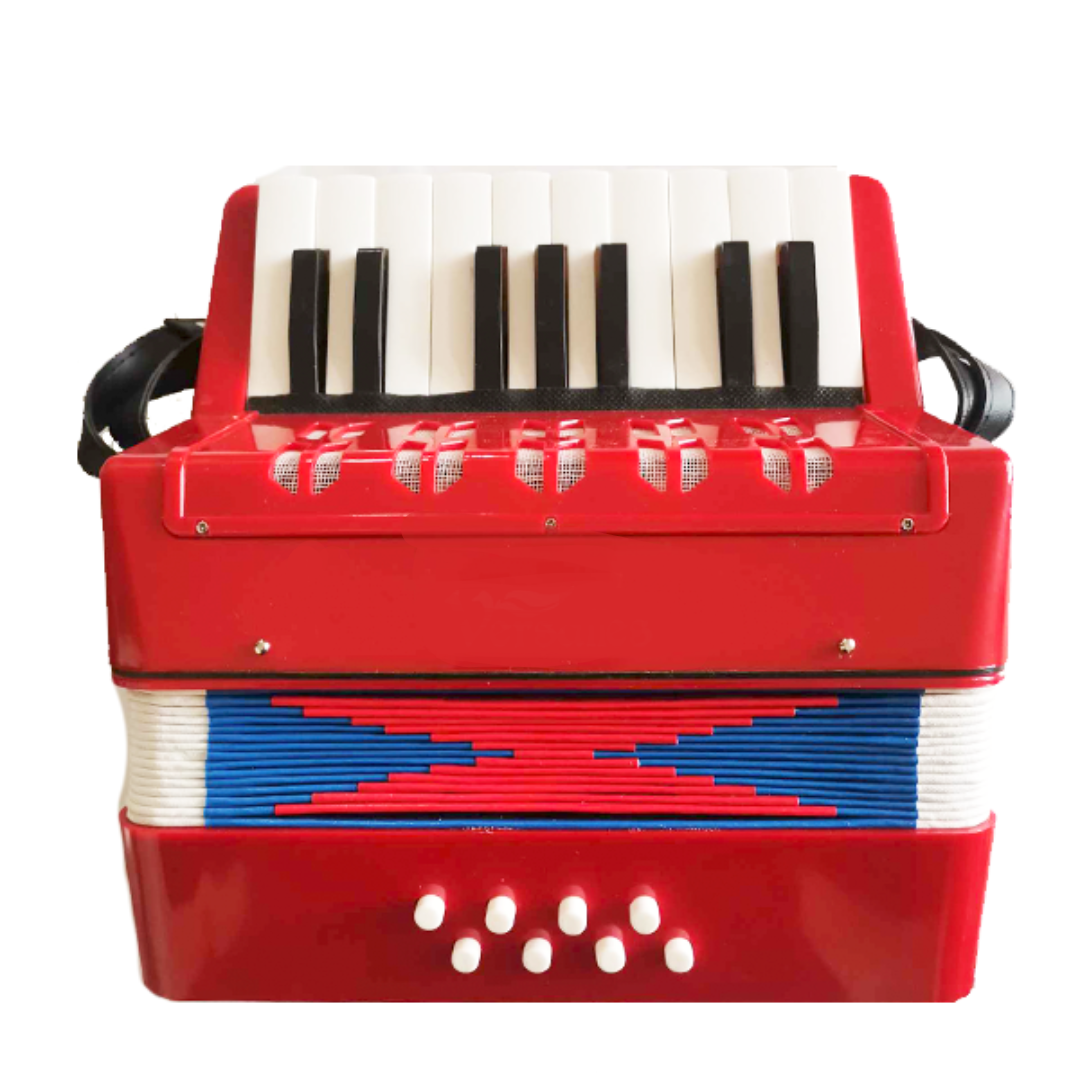 ACORDEON MPRO M-17K8B PARA NINOS ROJO