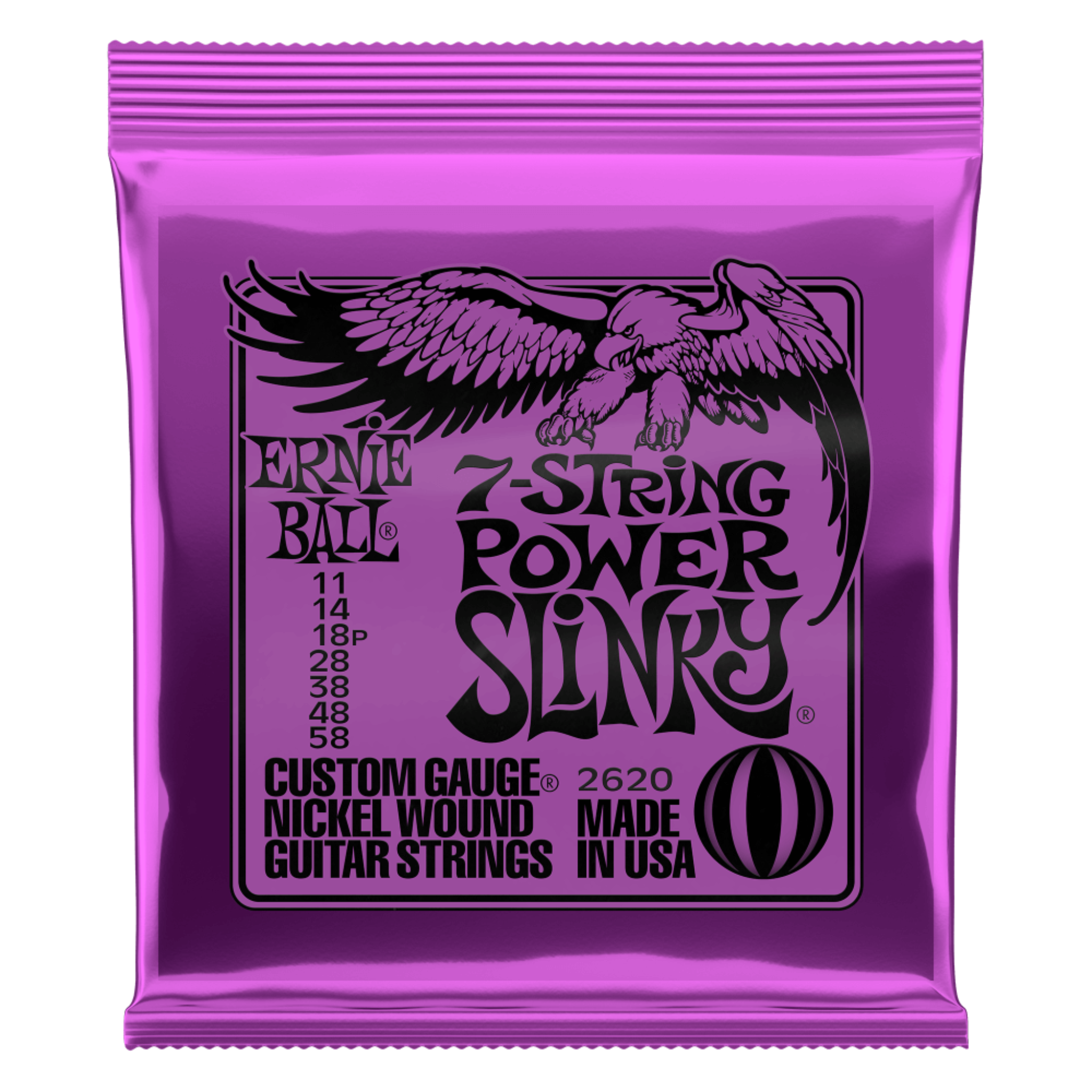 CUERDAS PARA GUITARRA ELECTRICA 7C ERNIE BALL 2620 P SLIN NC