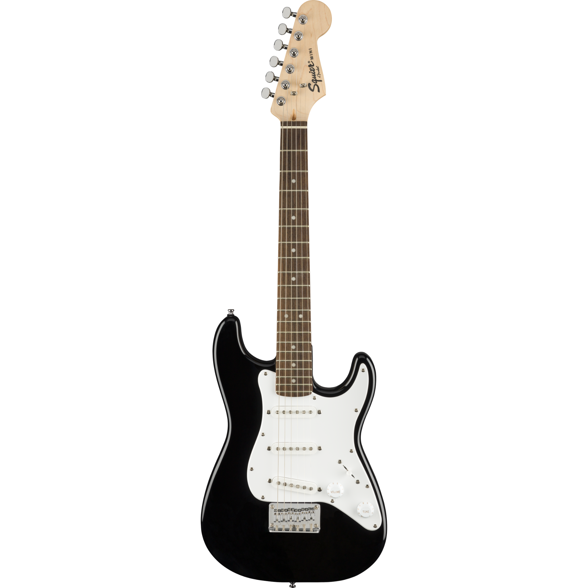 GUITARRA ELECTRICA SQUIER MINI STRATOCASTER NEGRO LAUREL MOD0370121506