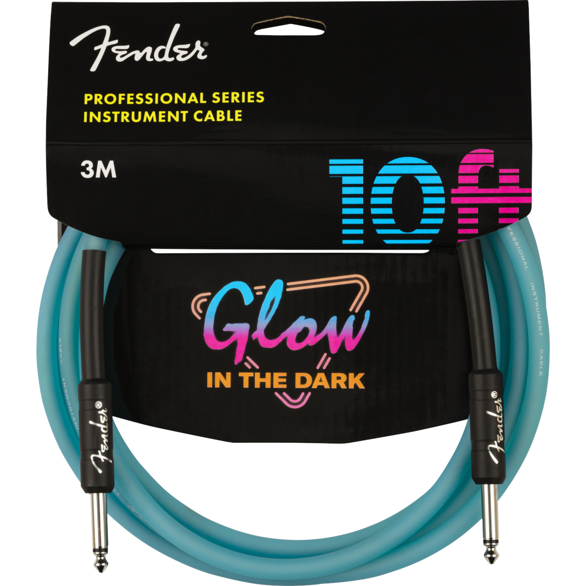 CABLE LINEA FENDER GLOW PROFESIONAL 3 MTS AZUL MOD0990810108