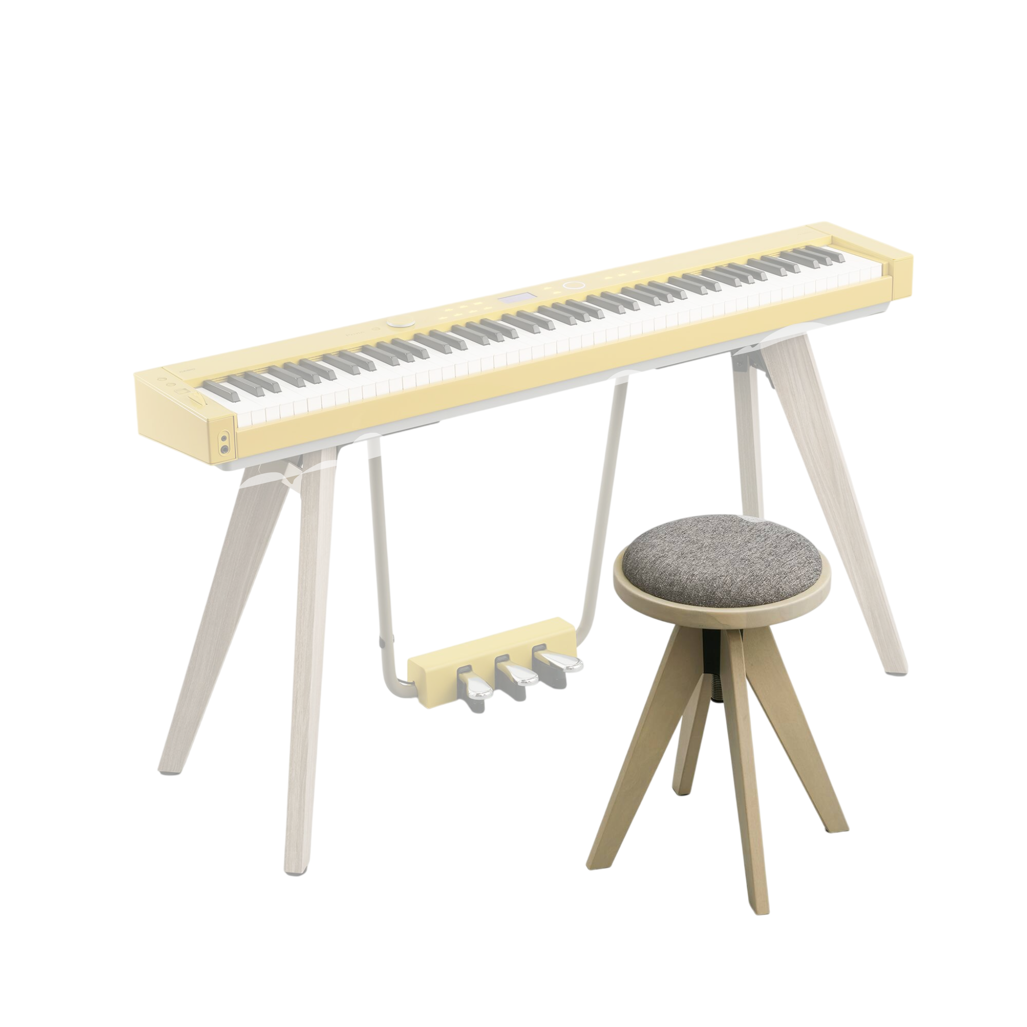 SILLA PIANO CASIO CC-7LT BEIGE CLARO