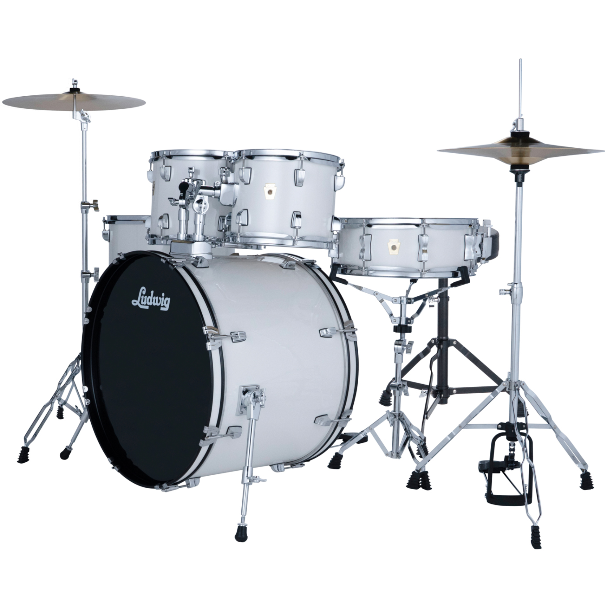 BATERIA LUDWIG ACCENT DRIVE 5 PIEZAS BLANCO L